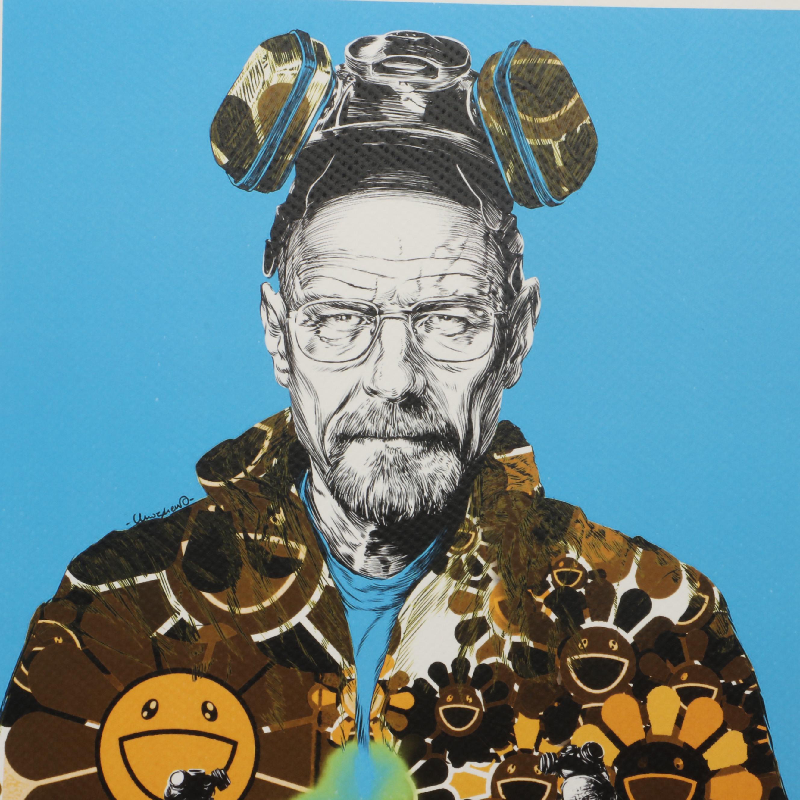 Death NYC Pop Art Graphic Print of Walter White Breaking Bad