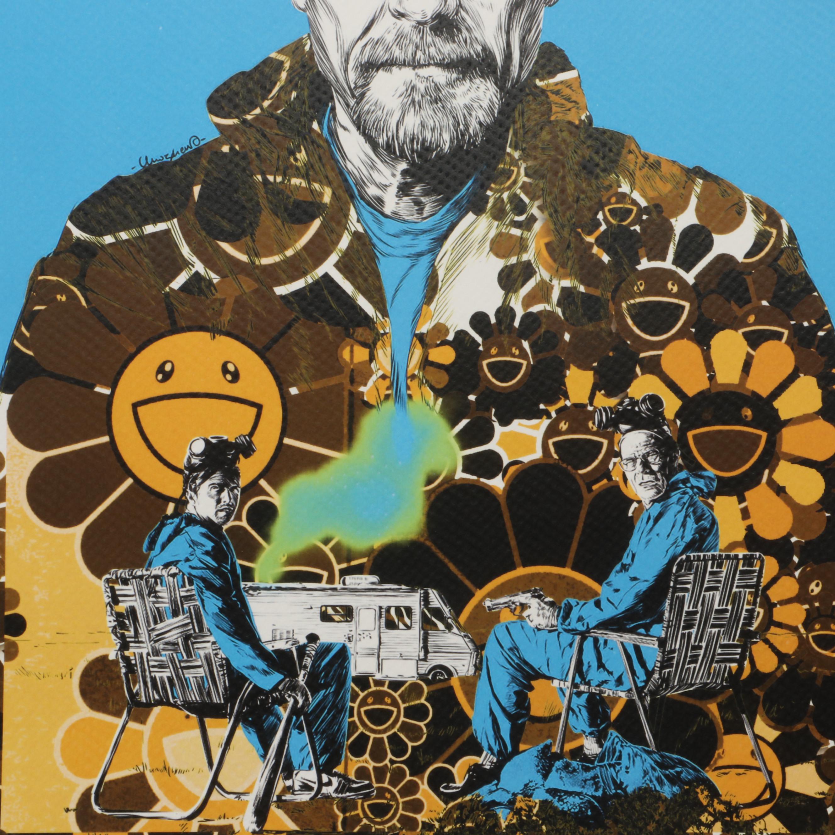 Death NYC Pop Art Graphic Print of Walter White Breaking Bad