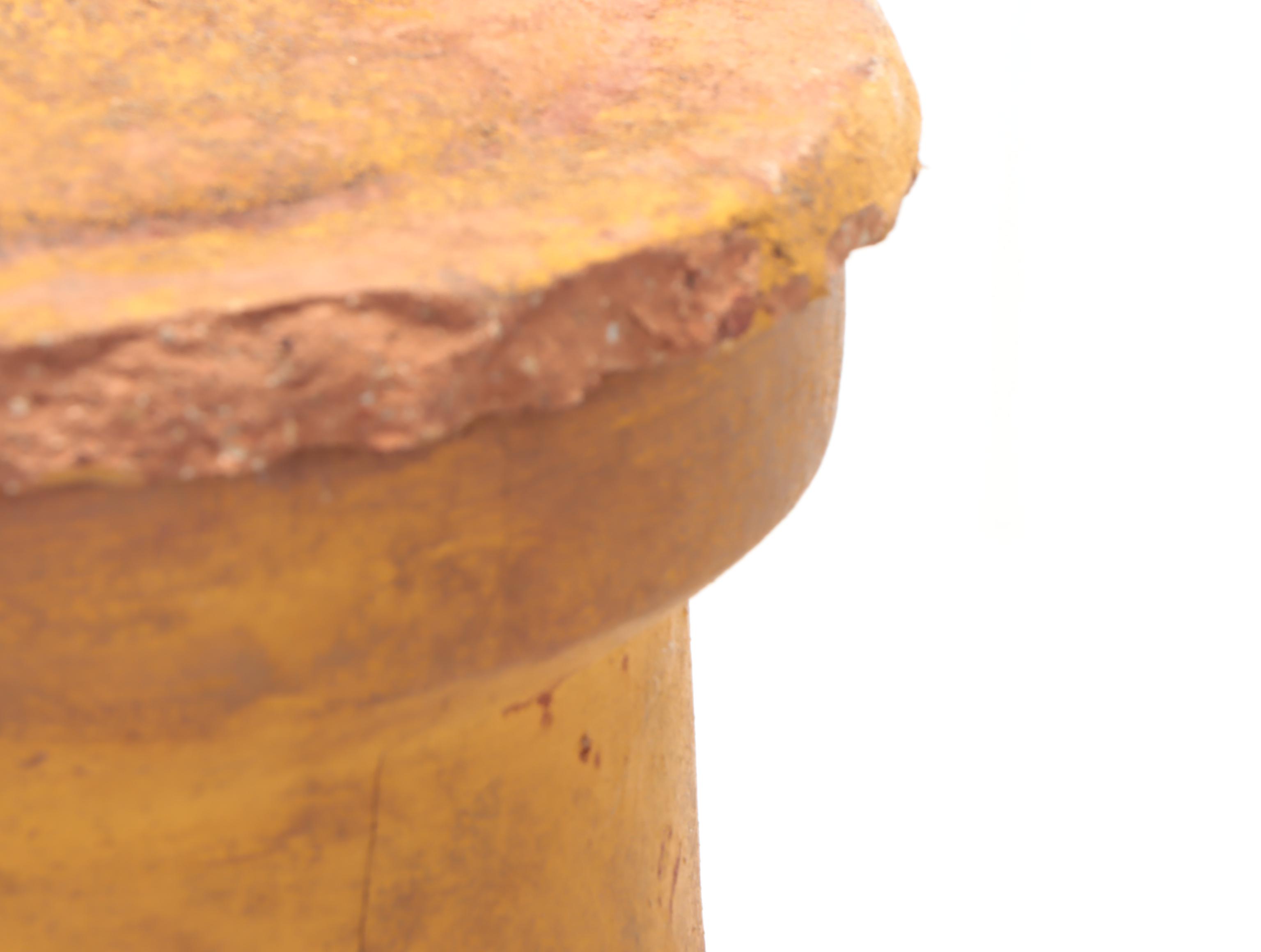 Hand-Crafted Earthenware Chiminea With Metal Stand