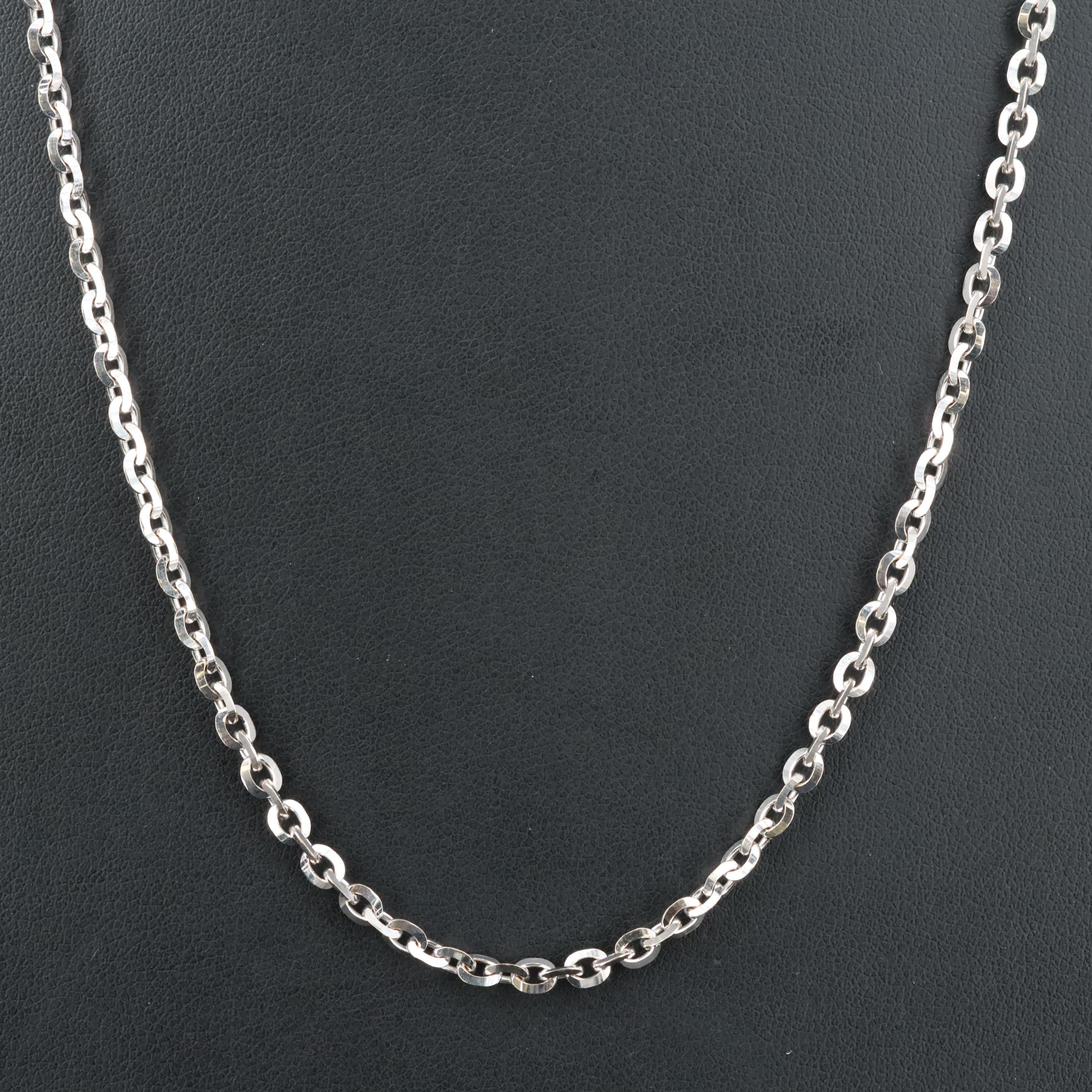 Italian 18K Fancy Link Chain Necklace