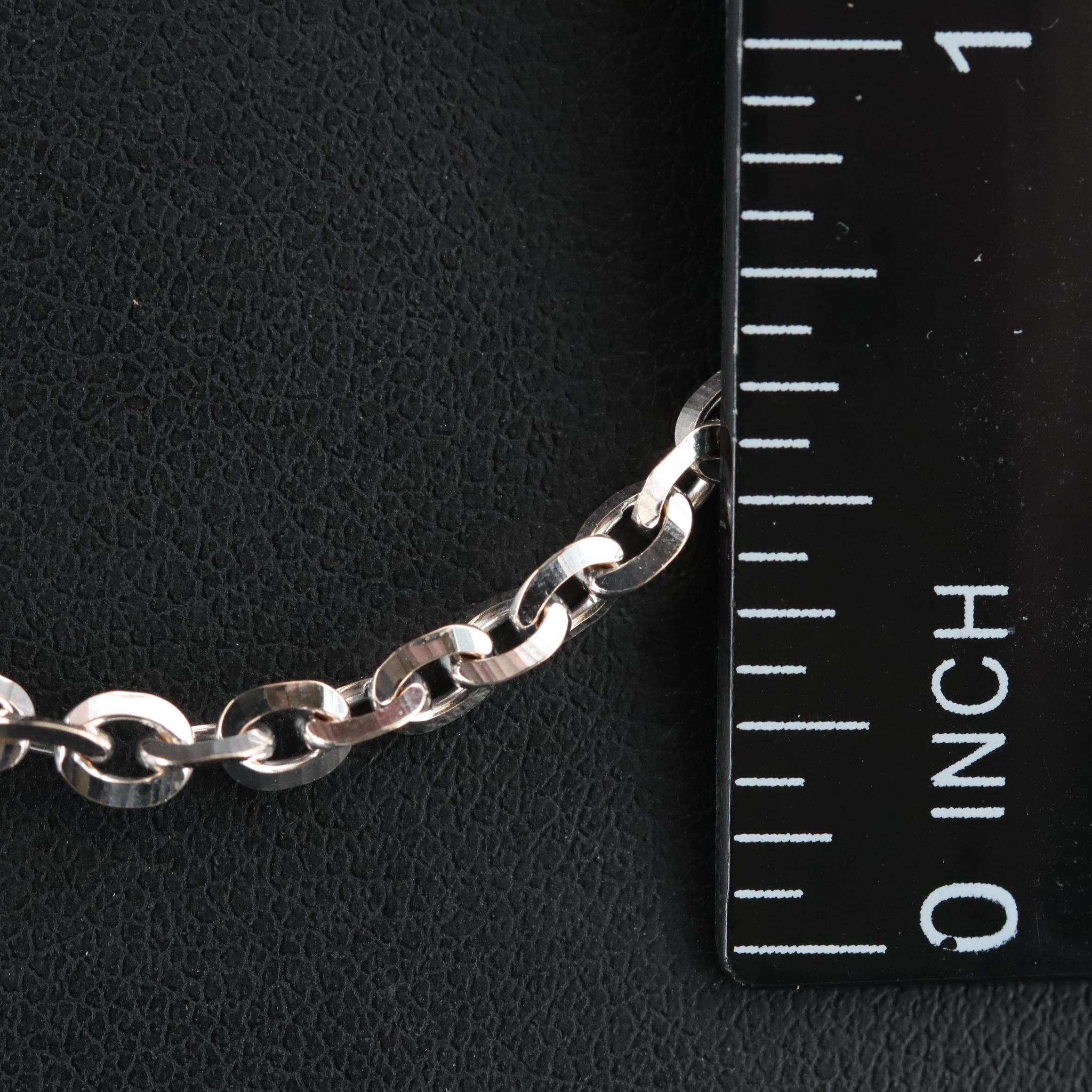 Italian 18K Fancy Link Chain Necklace