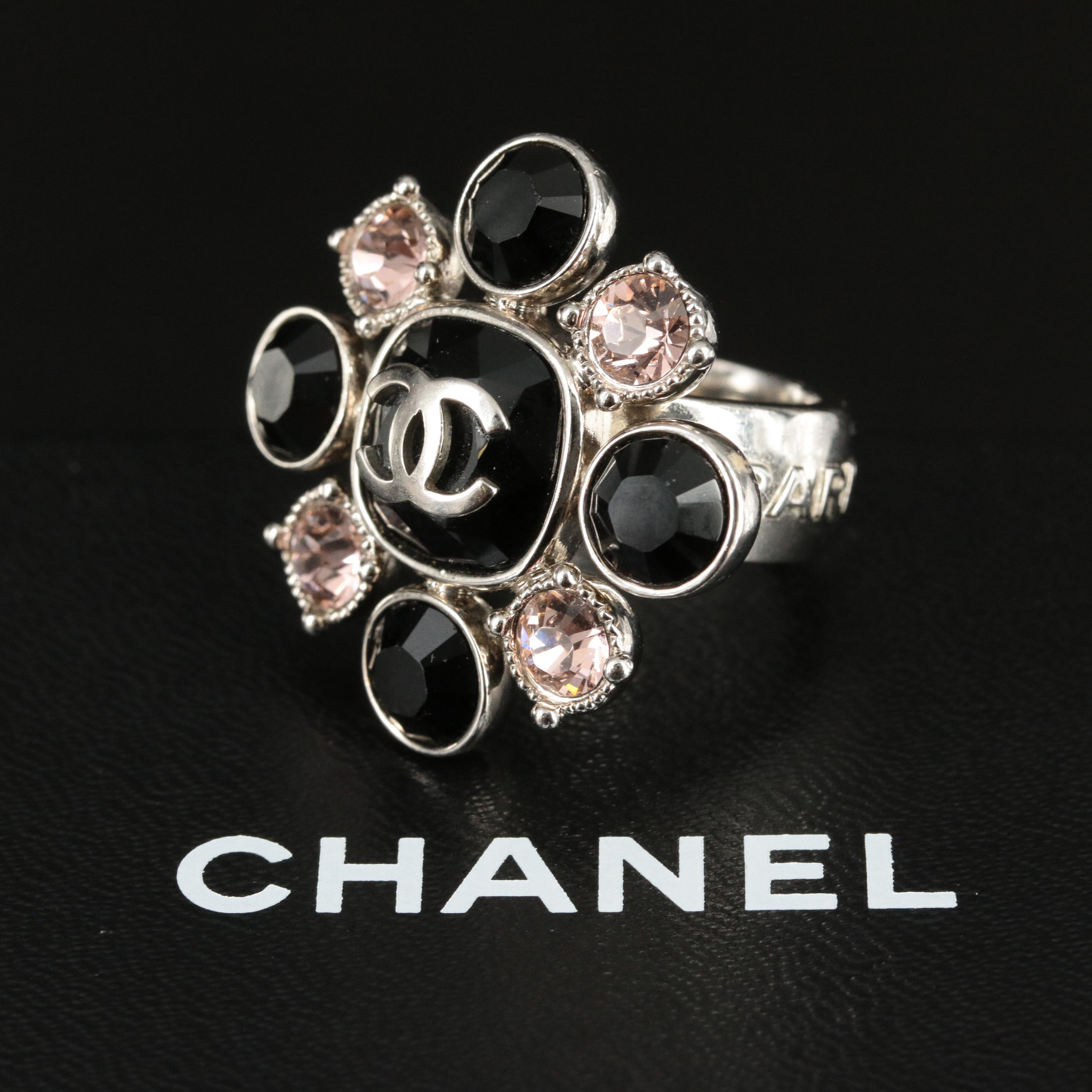 Chanel Logo Strass Ring Cruise 2008 Collection