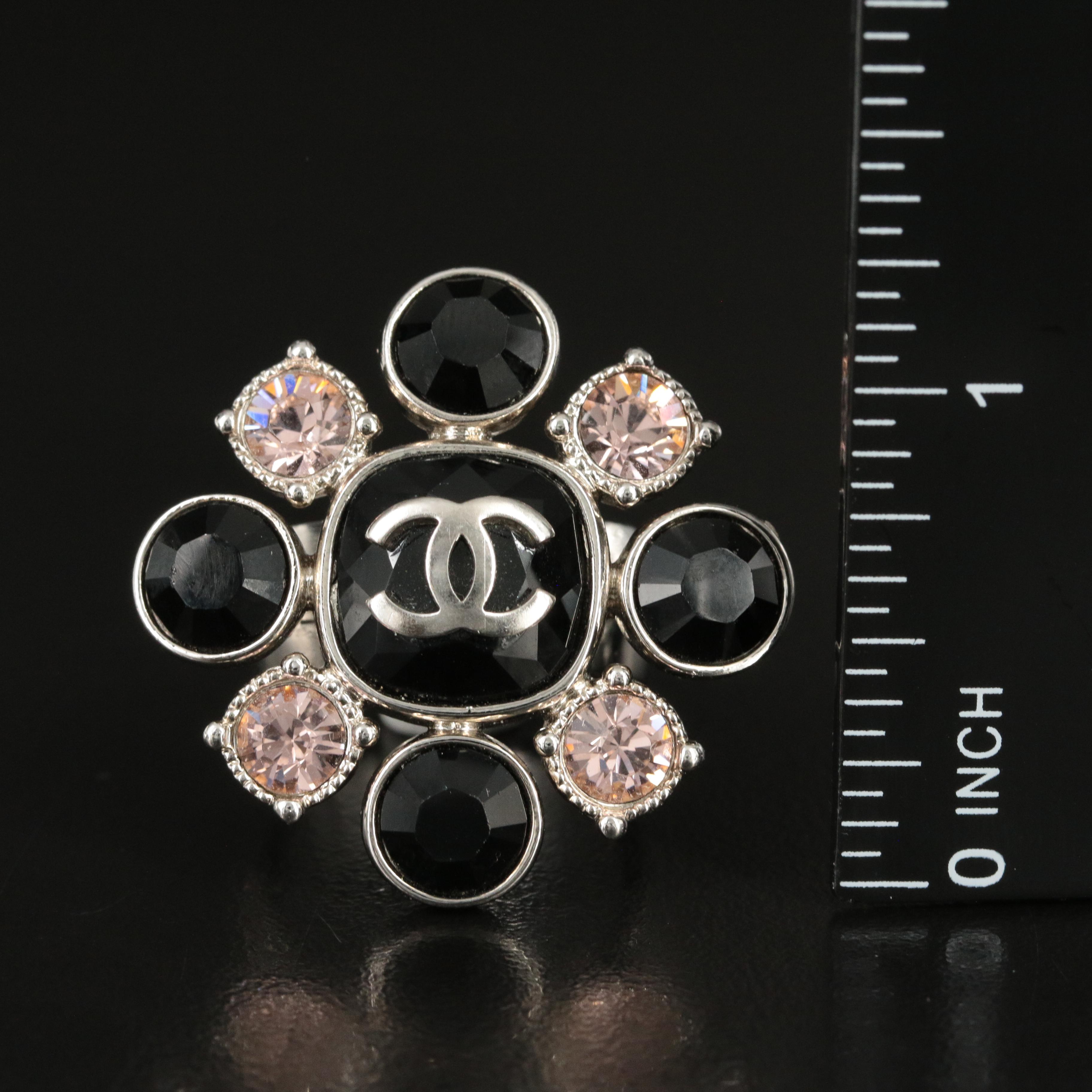 Chanel Logo Strass Ring Cruise 2008 Collection