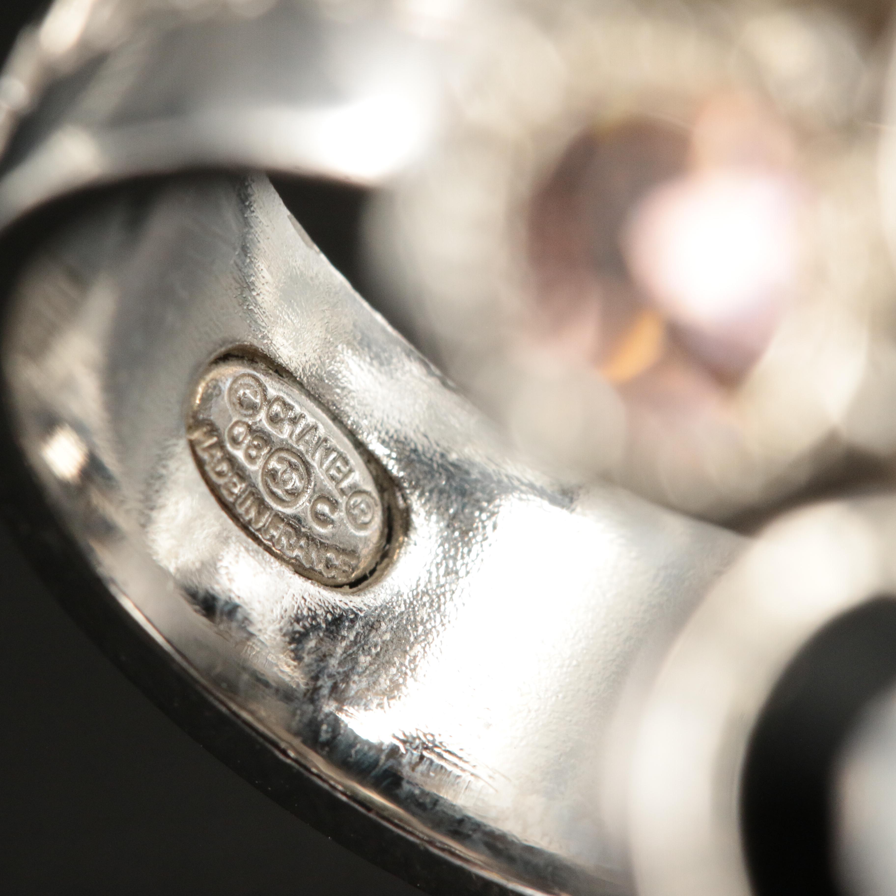 Chanel Logo Strass Ring Cruise 2008 Collection