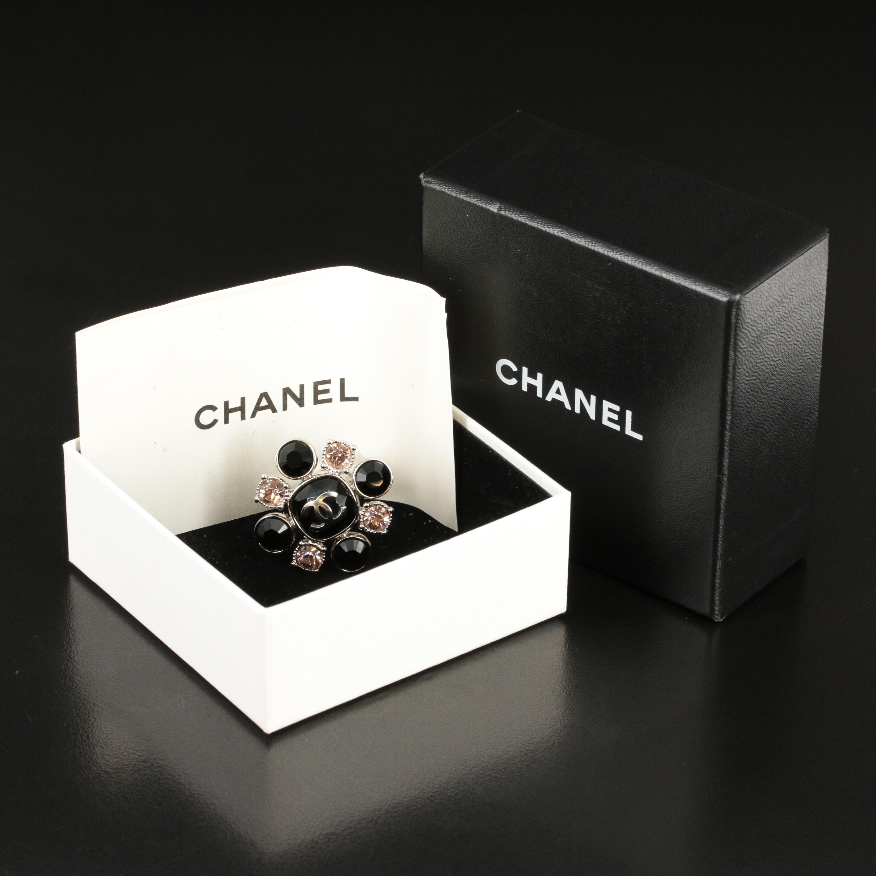 Chanel Logo Strass Ring Cruise 2008 Collection