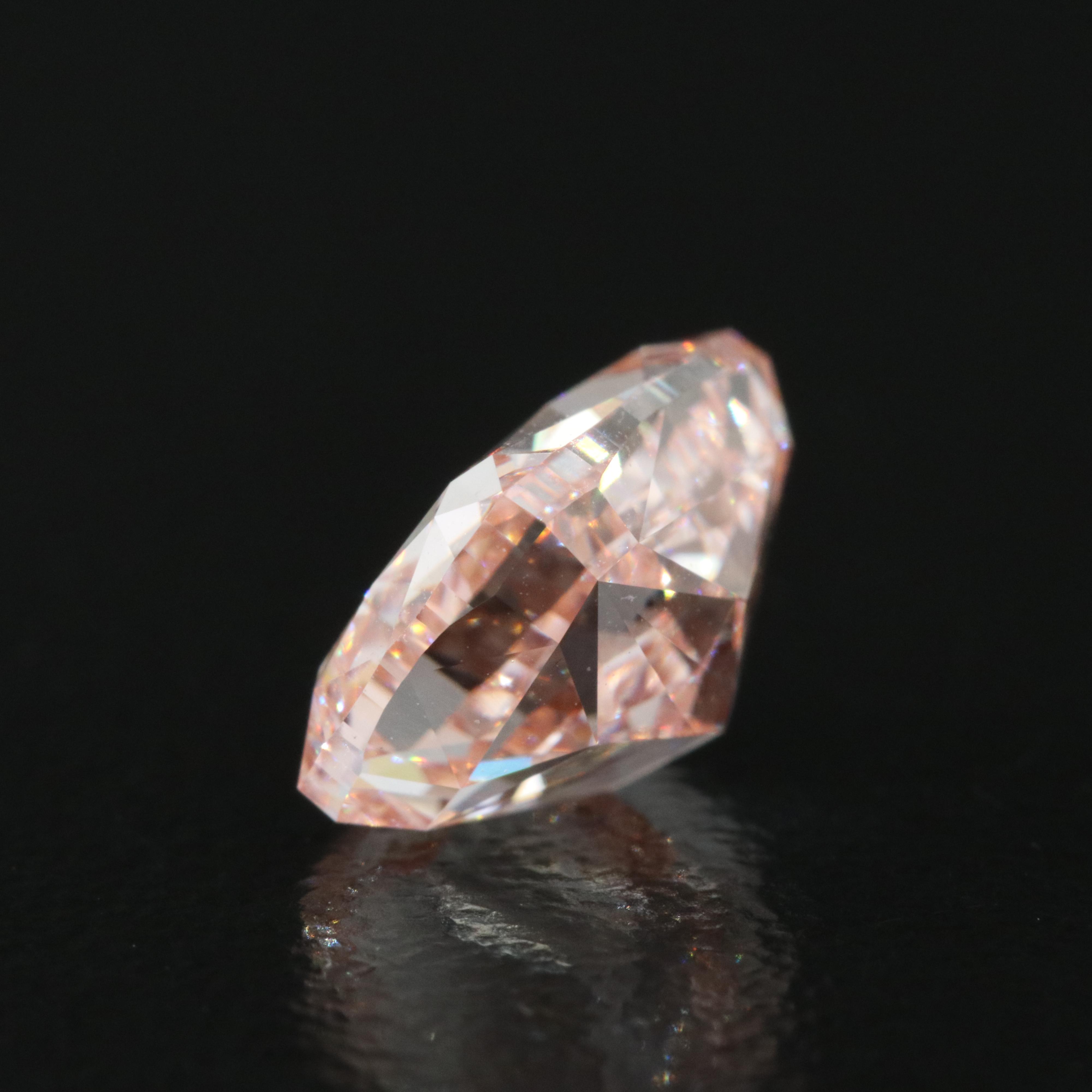 Loose 2.52 CT (Origin Undetermined) Fancy Pink Diamond