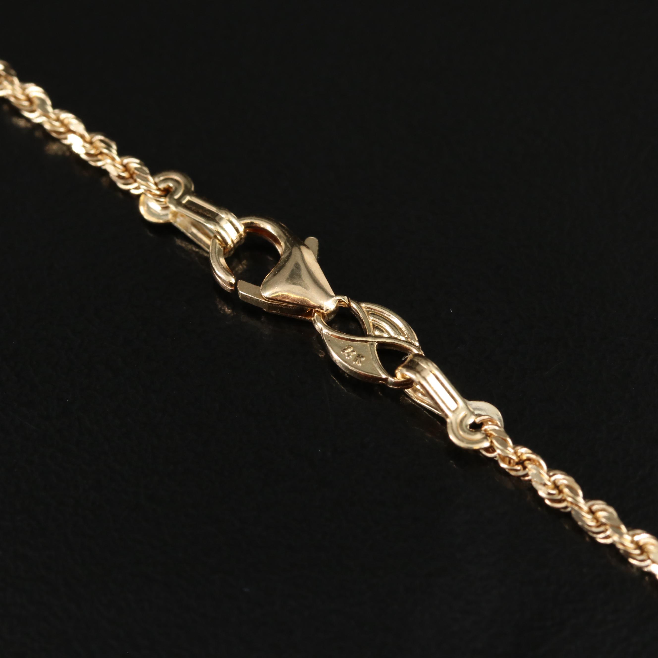 14K Rope Chain Necklace