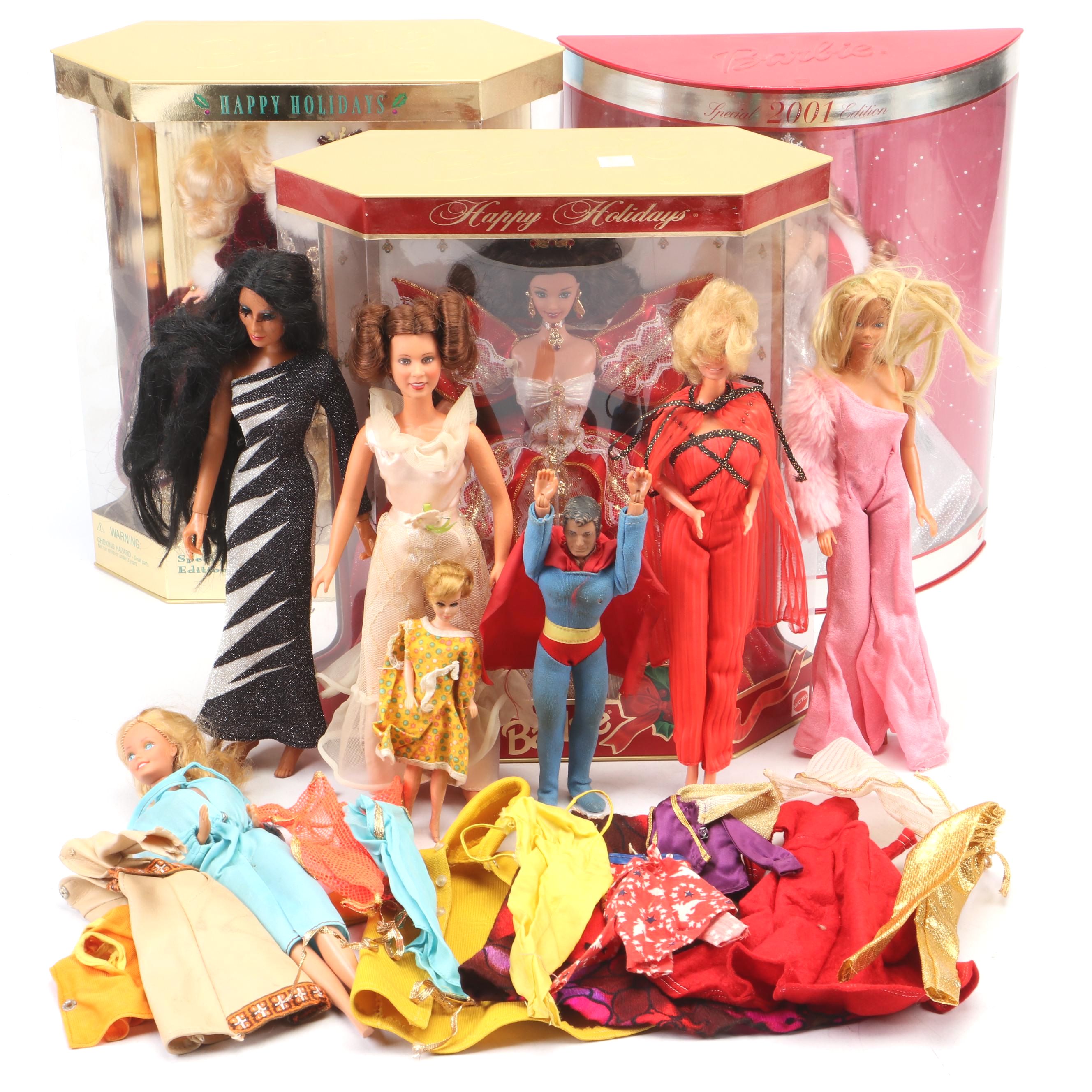 Sealed Special Edition Hallmark Holiday Barbie Dolls with More