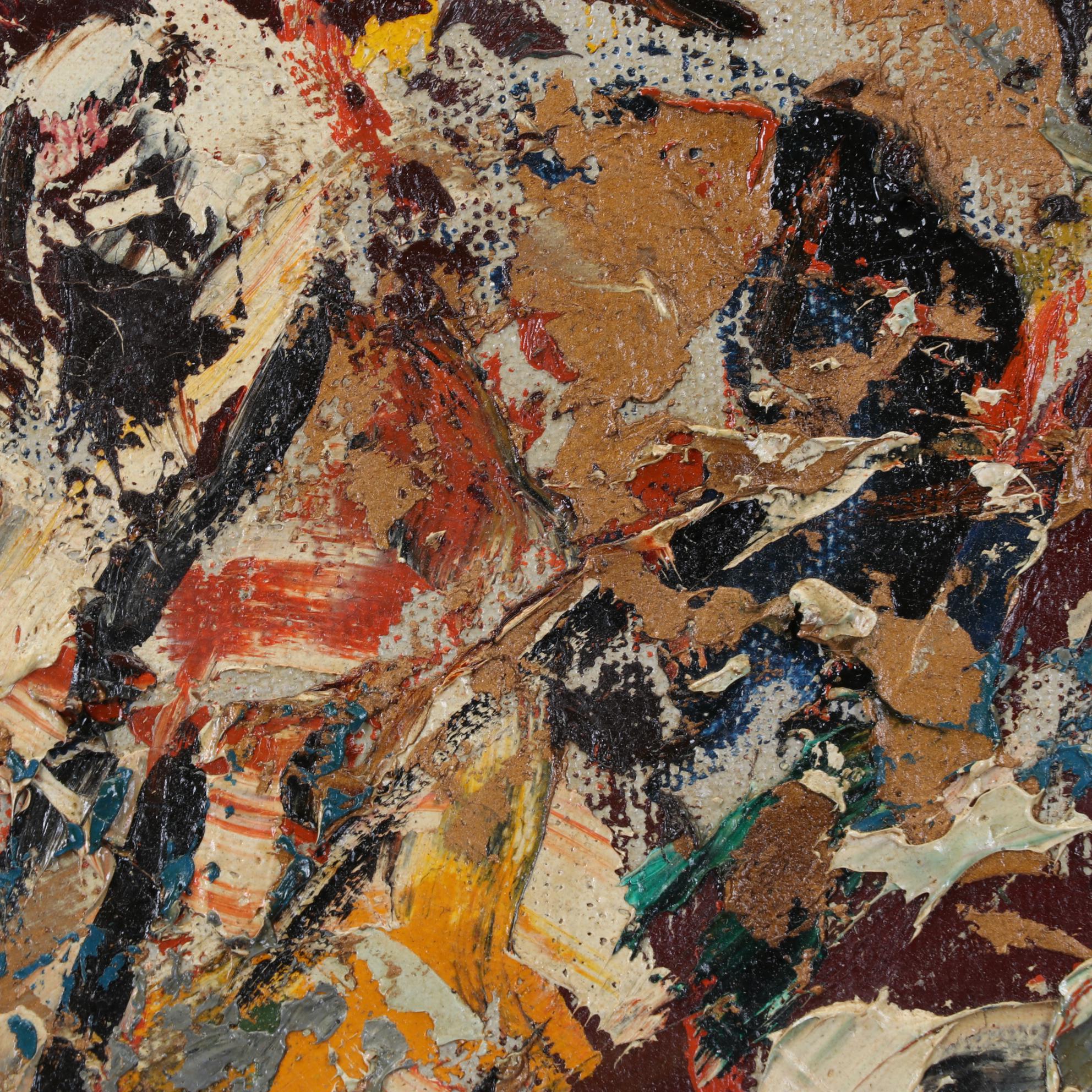 Abstract Expressionistic Impasto Oil Painting