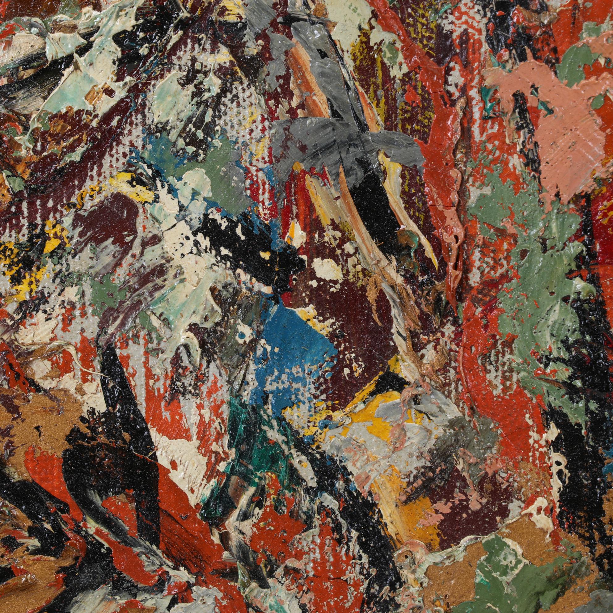 Abstract Expressionistic Impasto Oil Painting