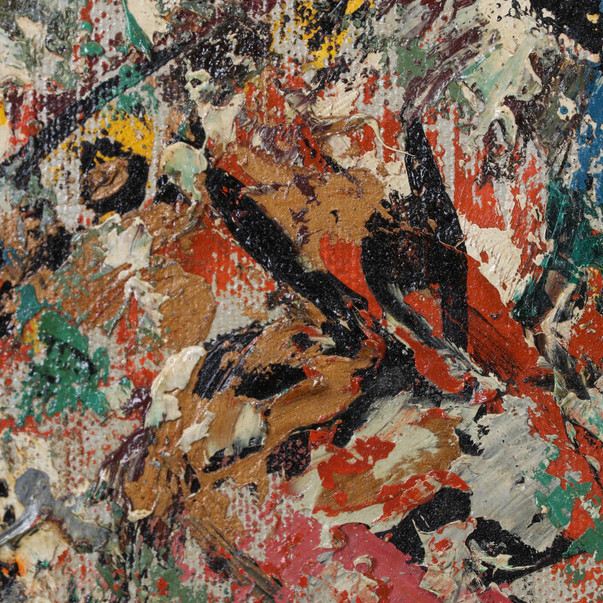 Abstract Expressionistic Impasto Oil Painting