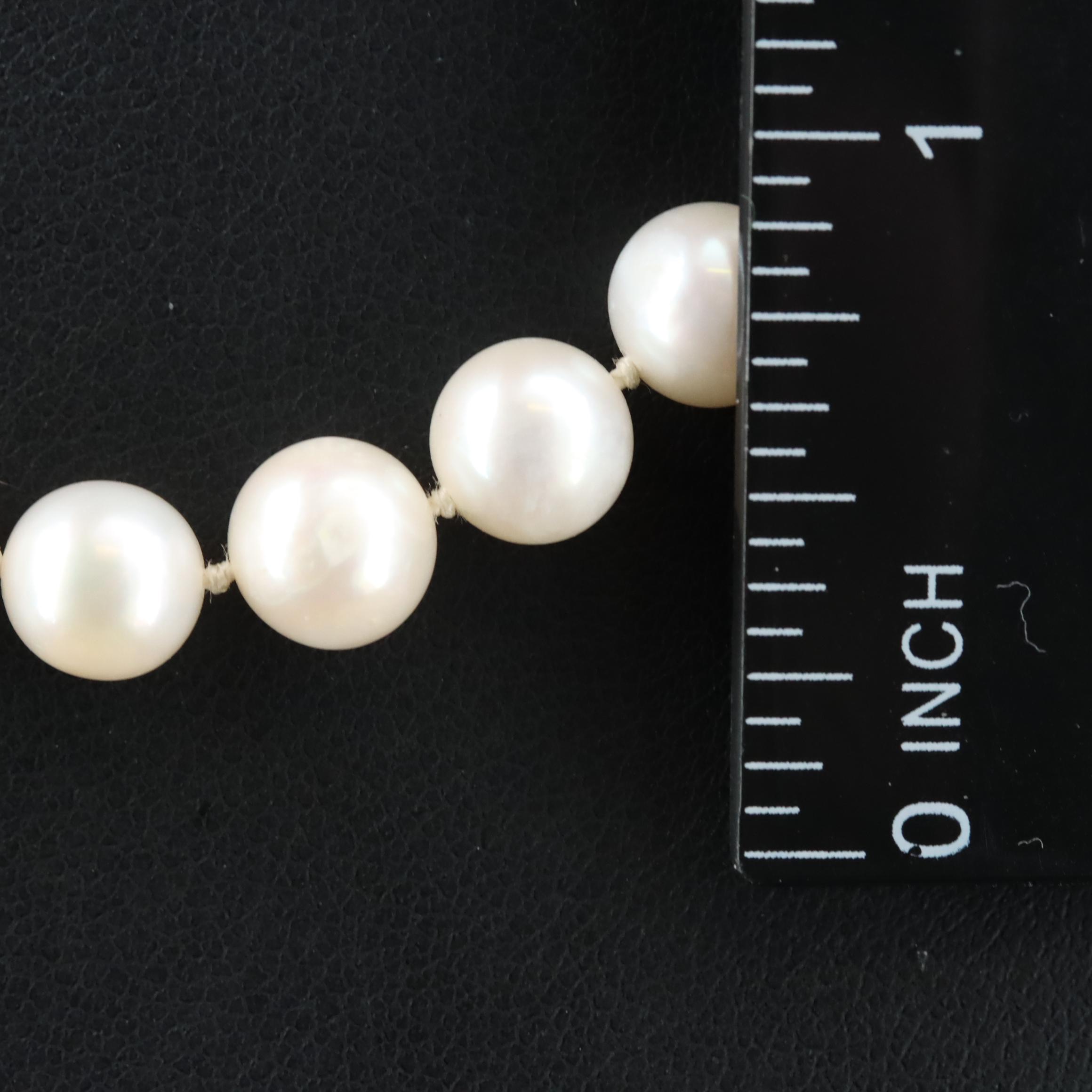 Pearl Necklace with 14K Clasp