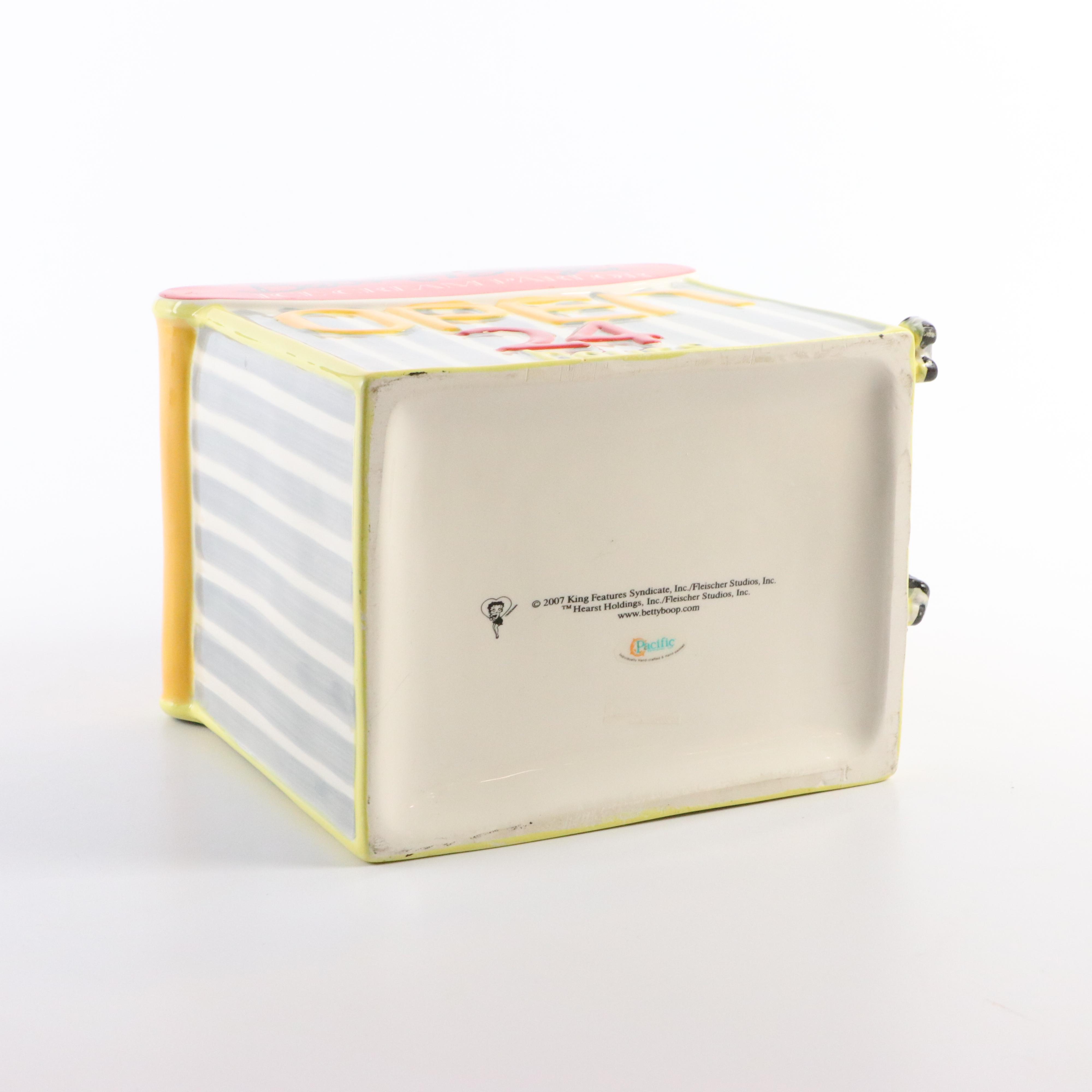 The Betty Boop Ice Cream Parlor Ceramic Cookie Jar, 2007