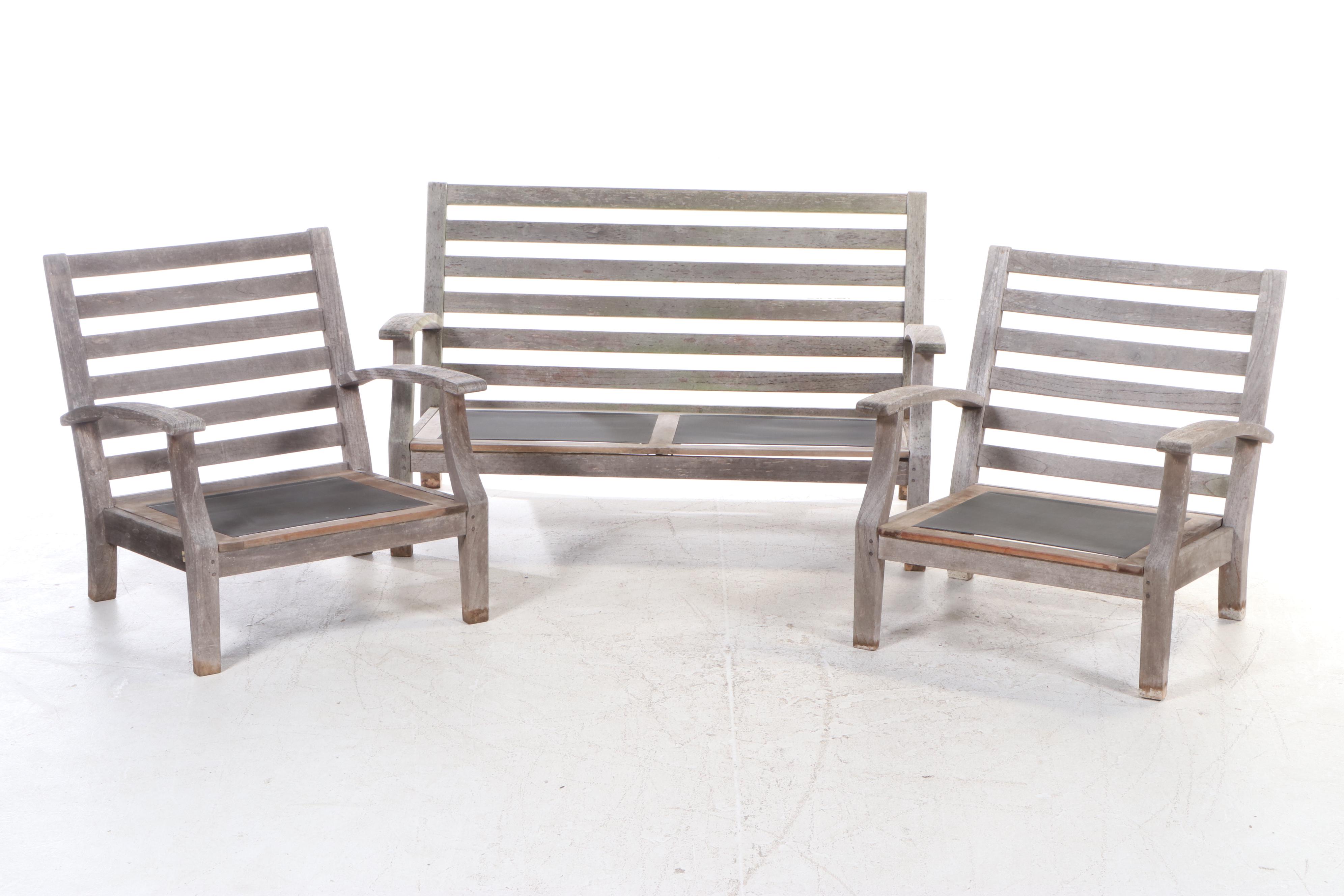 Casual Classics Teak Wood Patio Set With Table