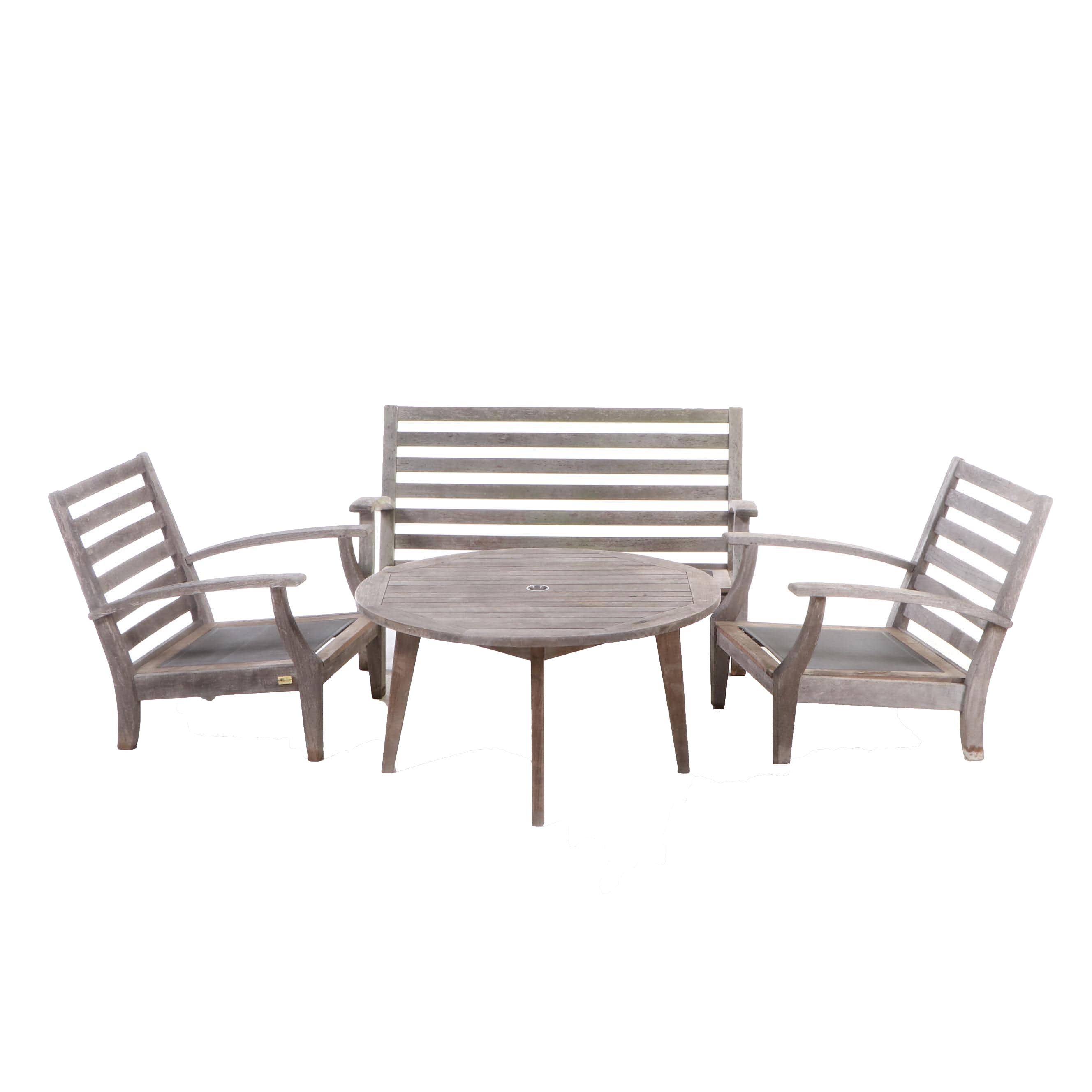Casual Classics Teak Wood Patio Set With Table