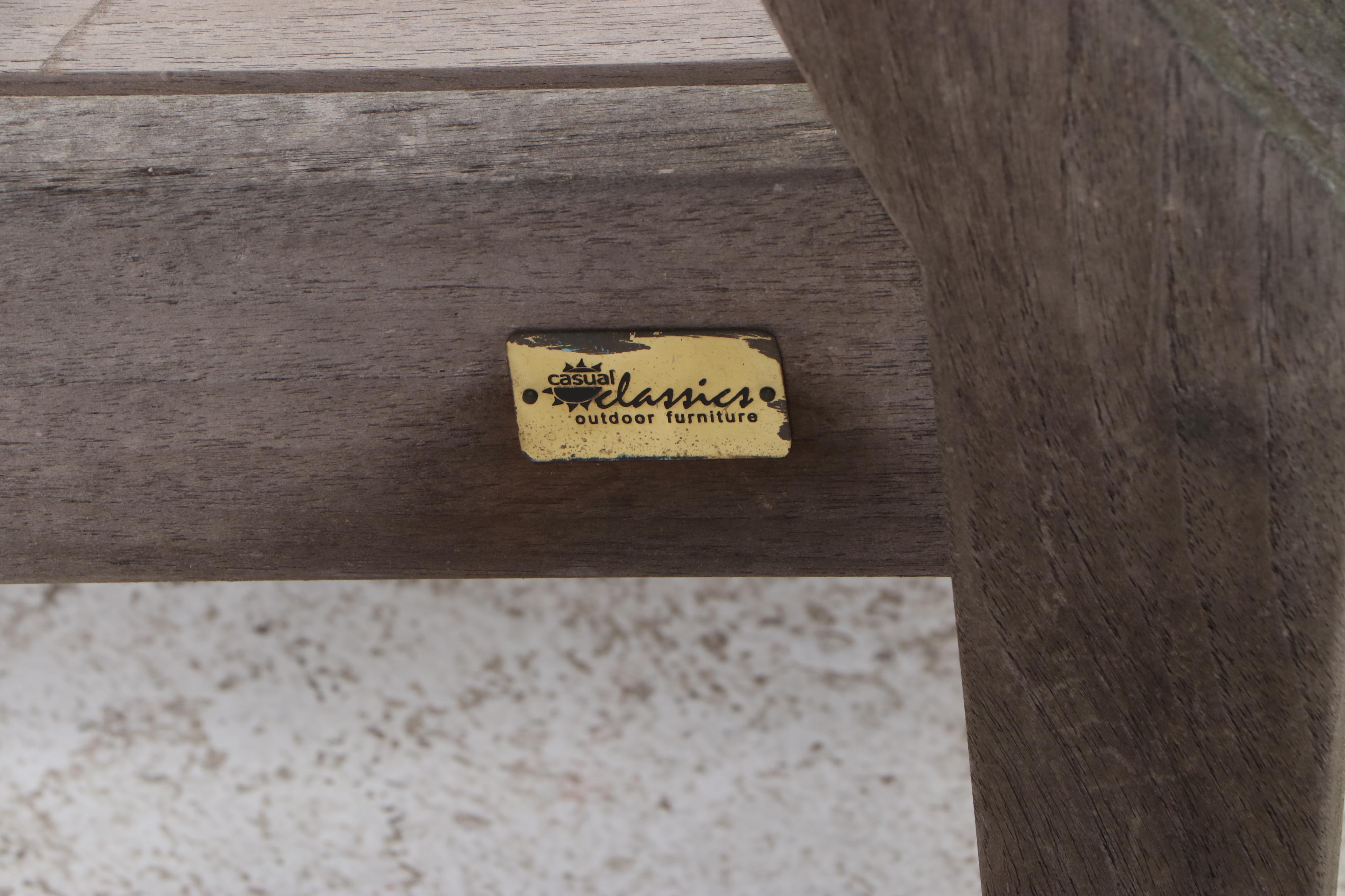 Casual Classics Teak Wood Patio Set With Table