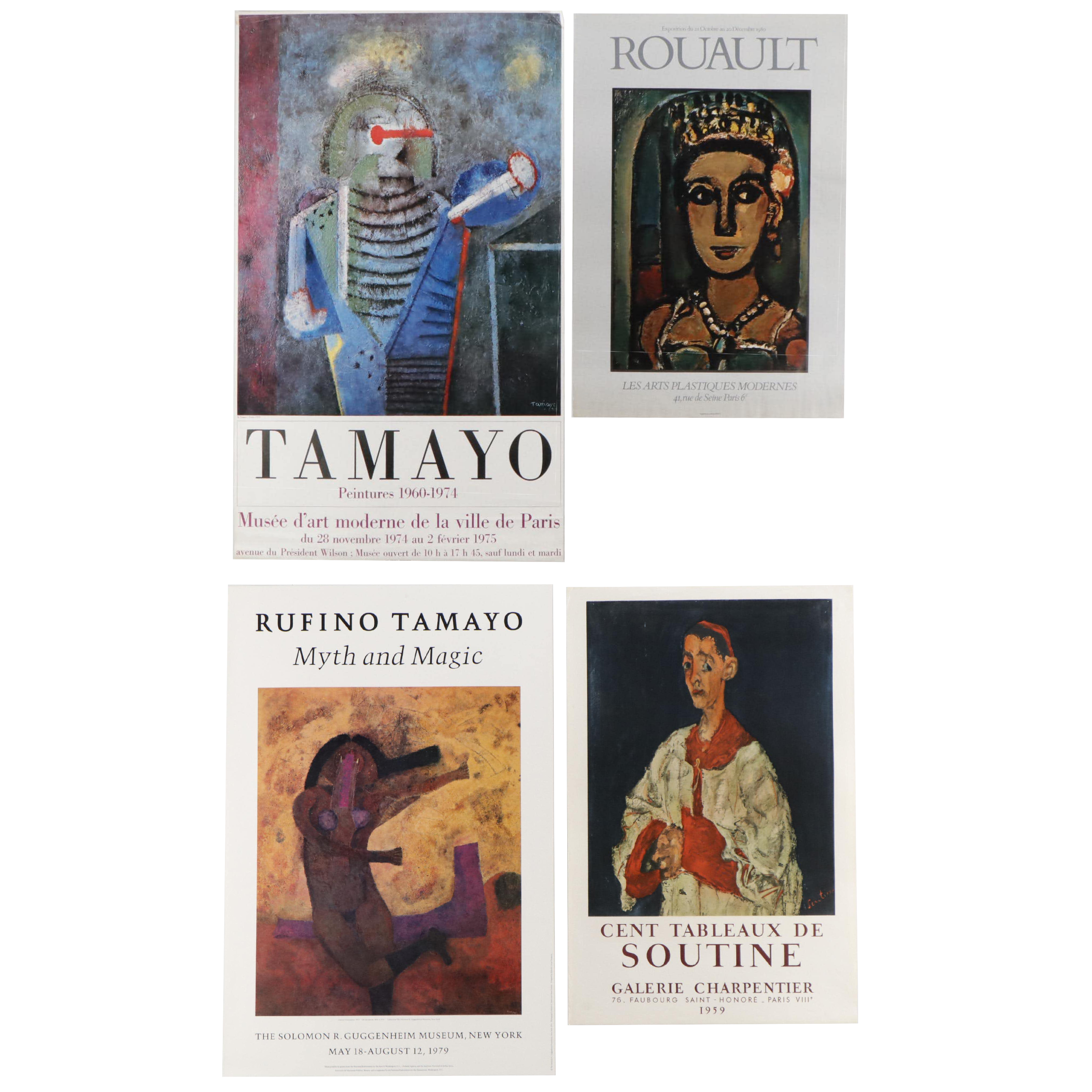 Exhibition Posters for Georges Rouault, Rufino Tamayo, More