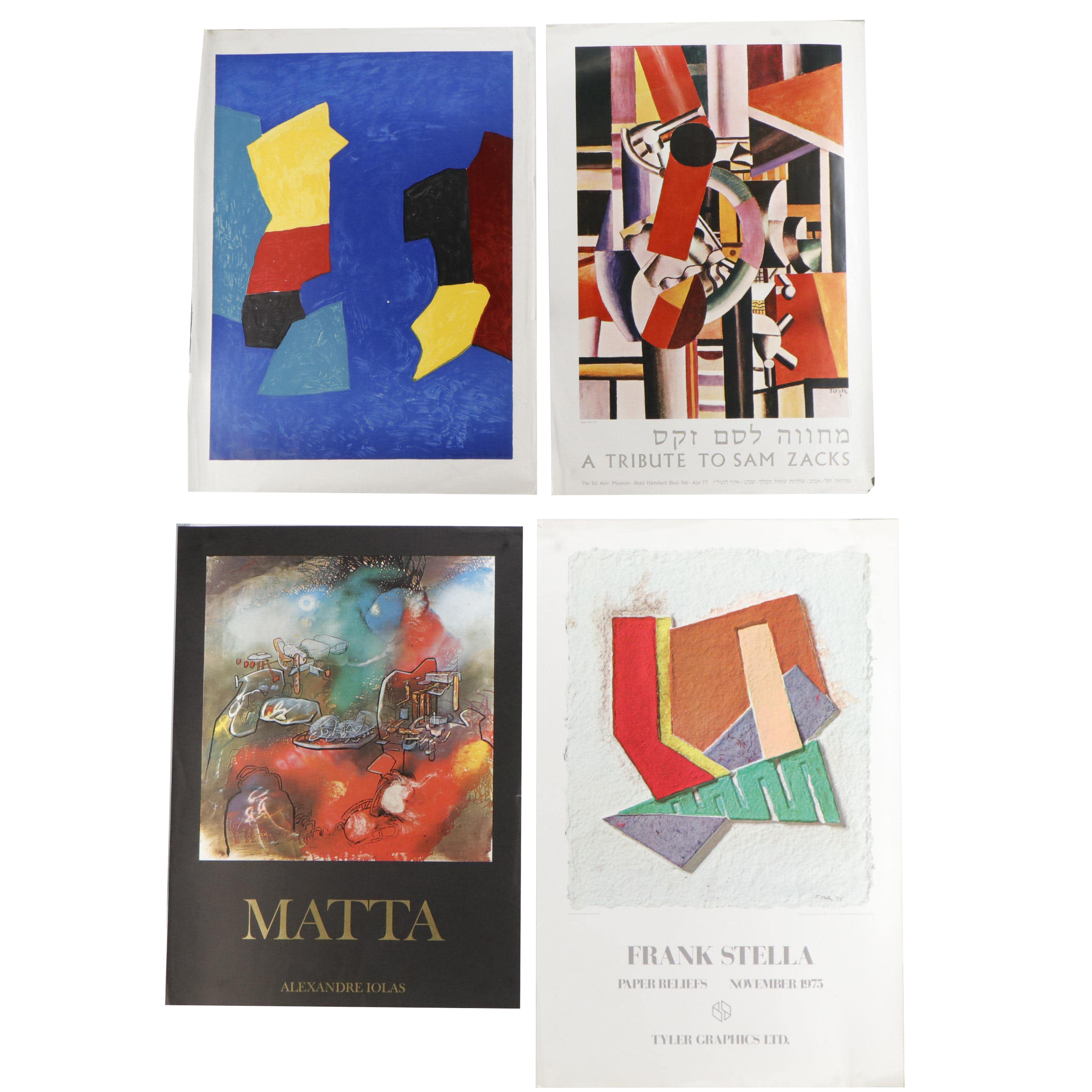 Exhibition Posters for Roberto Matta, Frank Stella, More