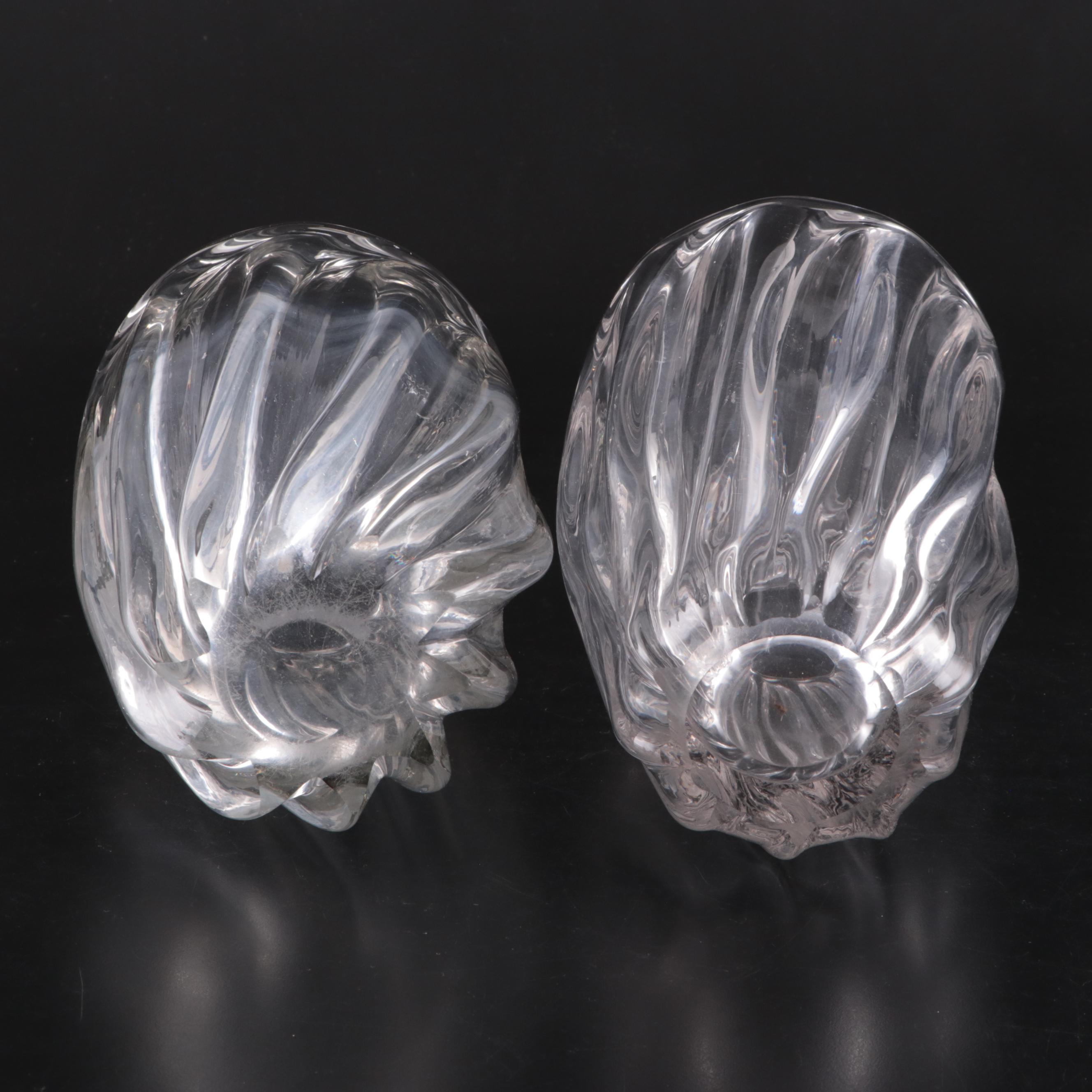 Tiffin Molded Glass Vases