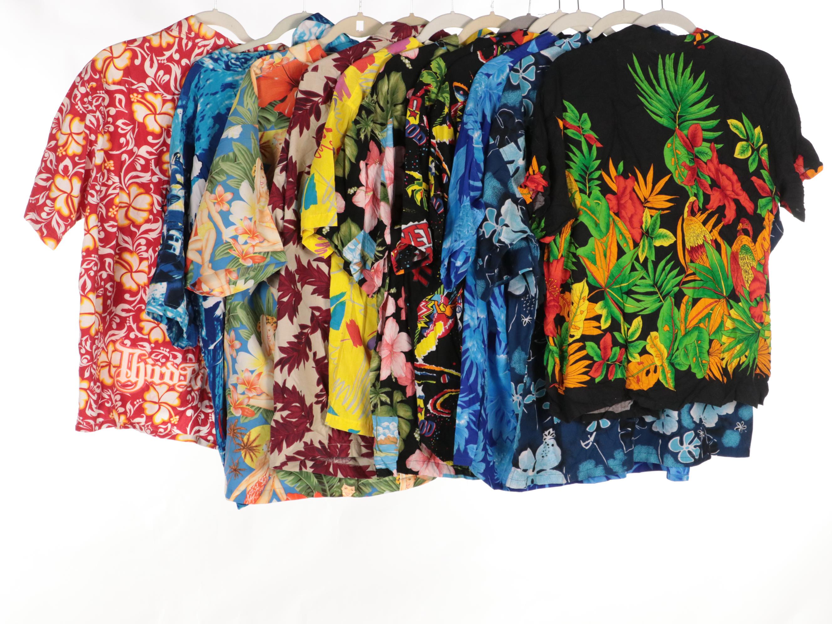 Men's Printed Button-Up Shirts