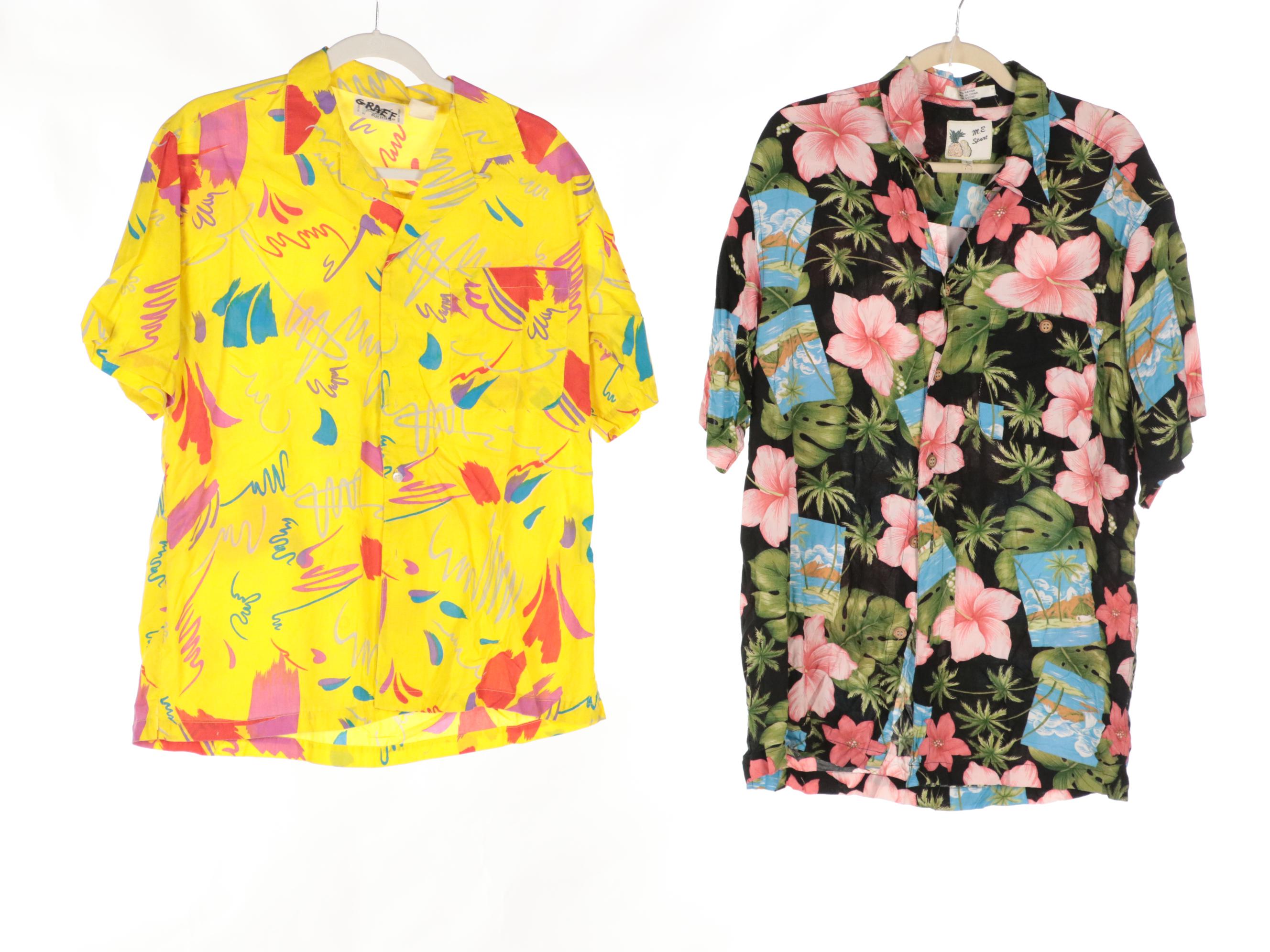 Men's Printed Button-Up Shirts