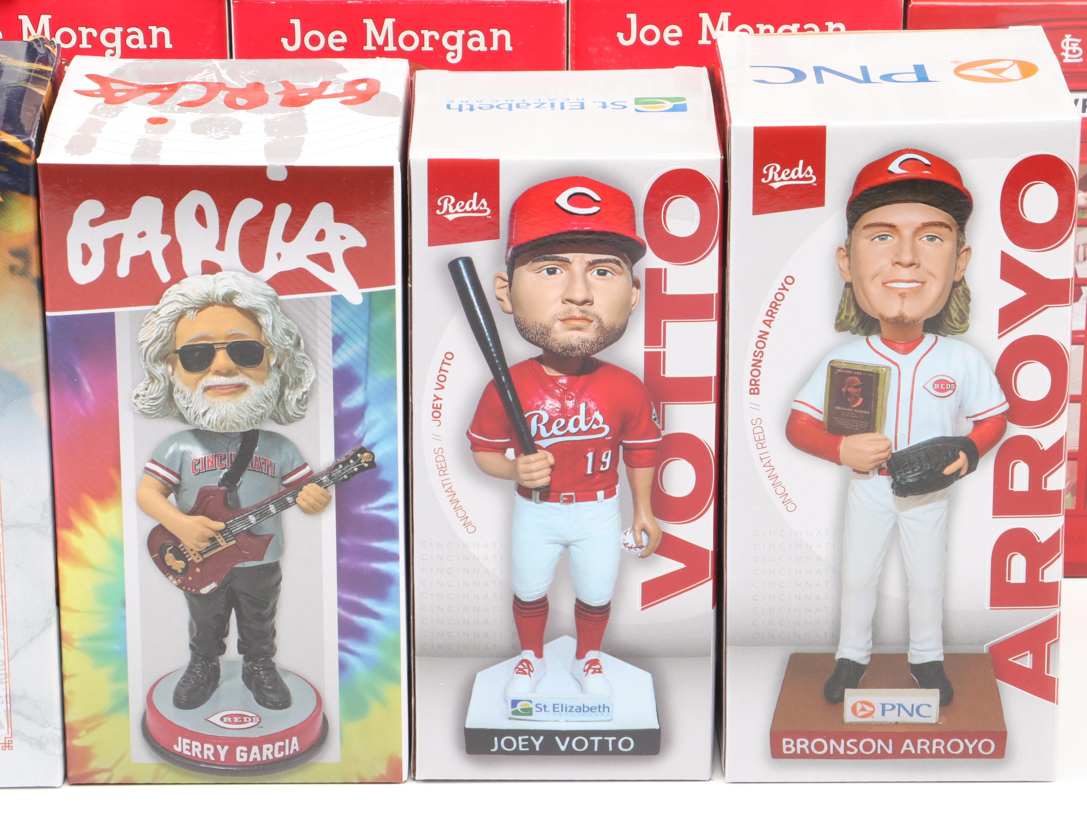 Baseball Bobbleheads and Funko Pops Featuring Joey Votto, Pete Rose, and More