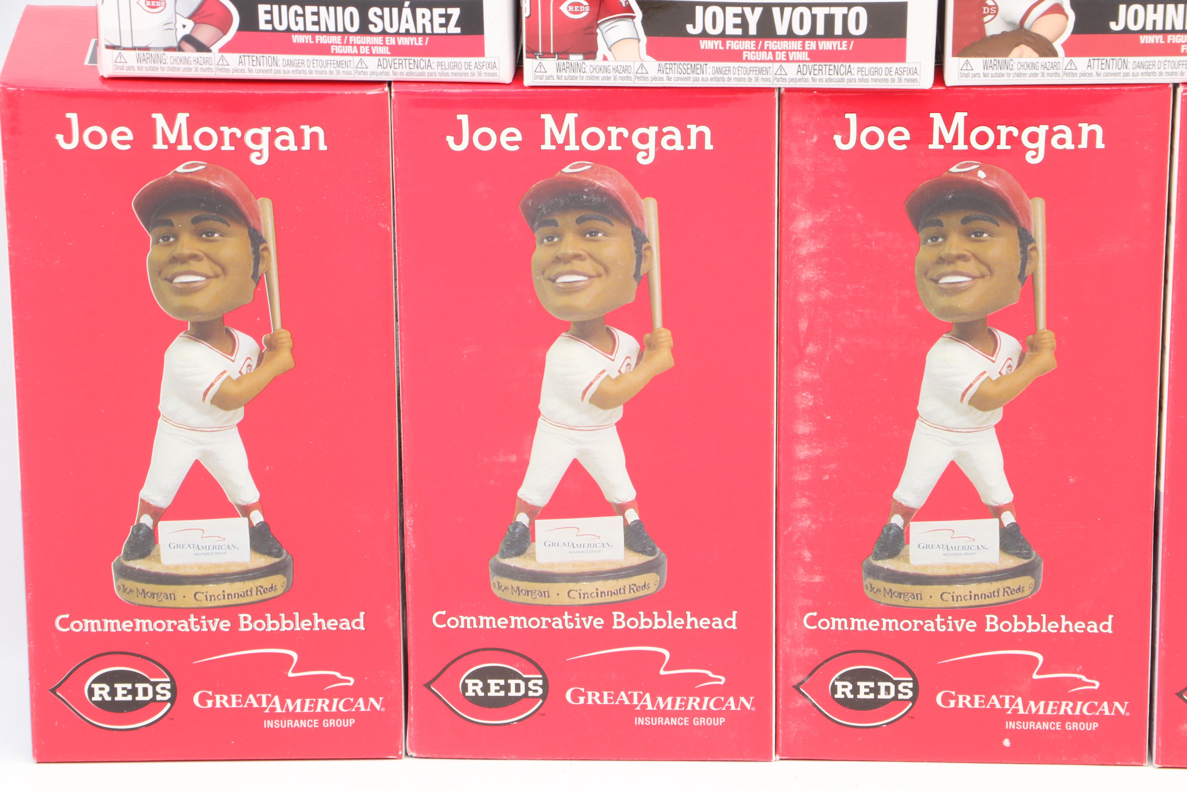 Baseball Bobbleheads and Funko Pops Featuring Joey Votto, Pete Rose, and More
