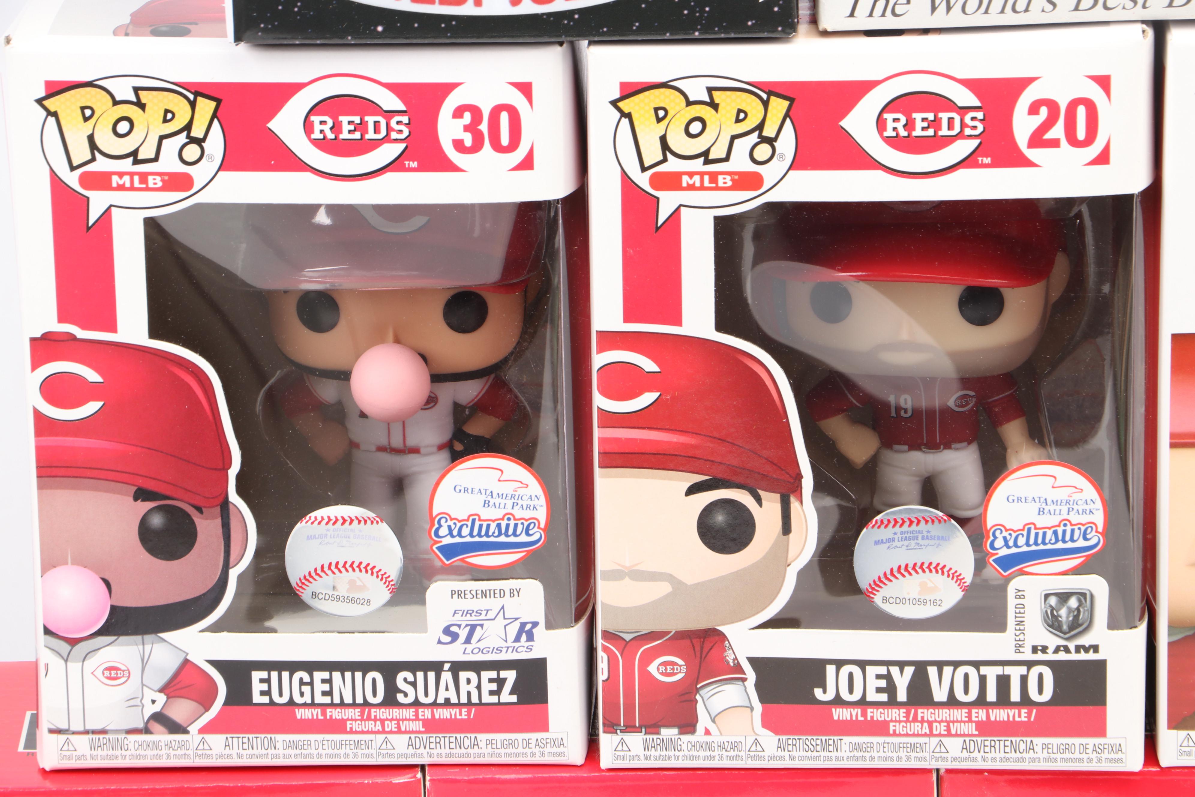 Baseball Bobbleheads and Funko Pops Featuring Joey Votto, Pete Rose, and More