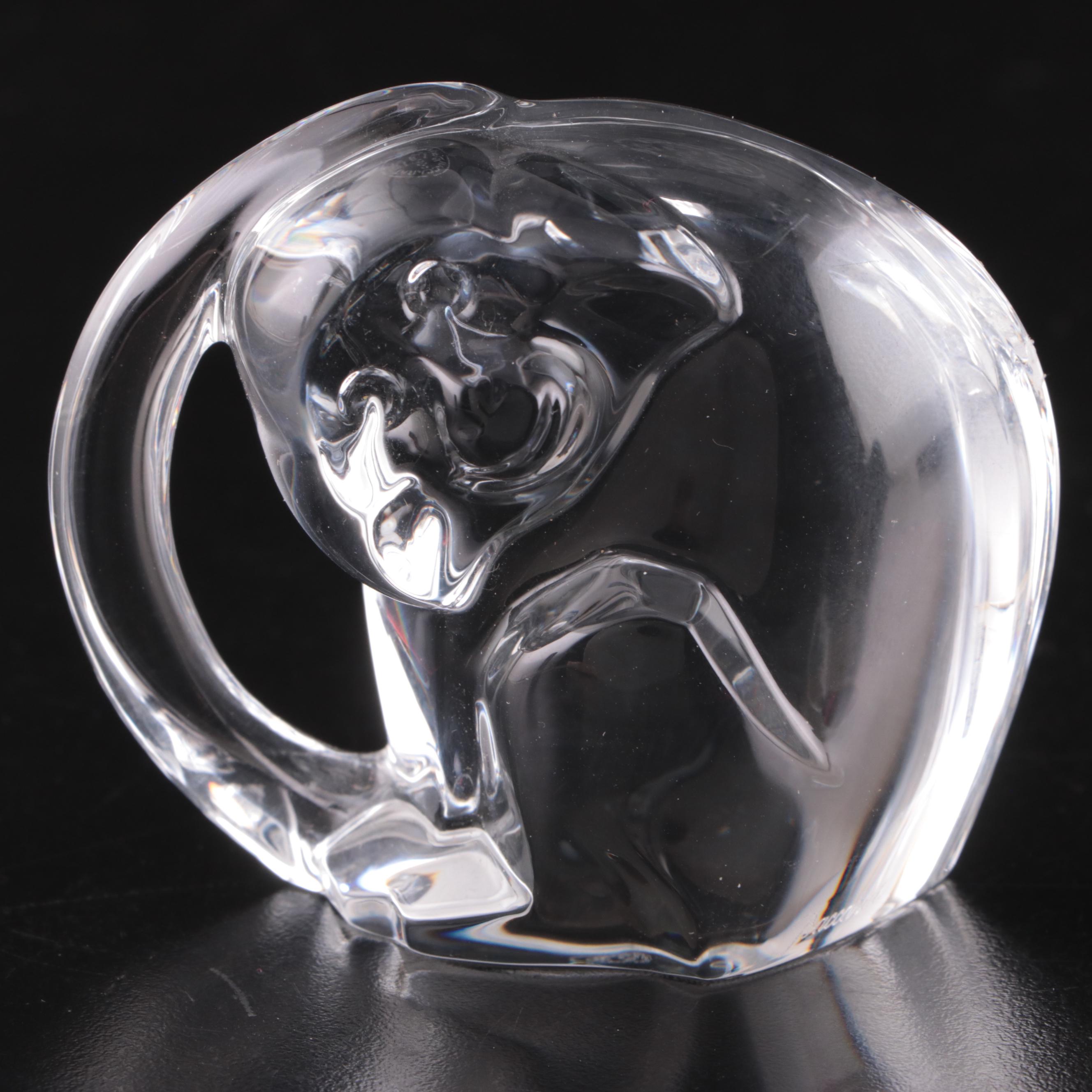 Baccarat Crystal Monkey Figuirne