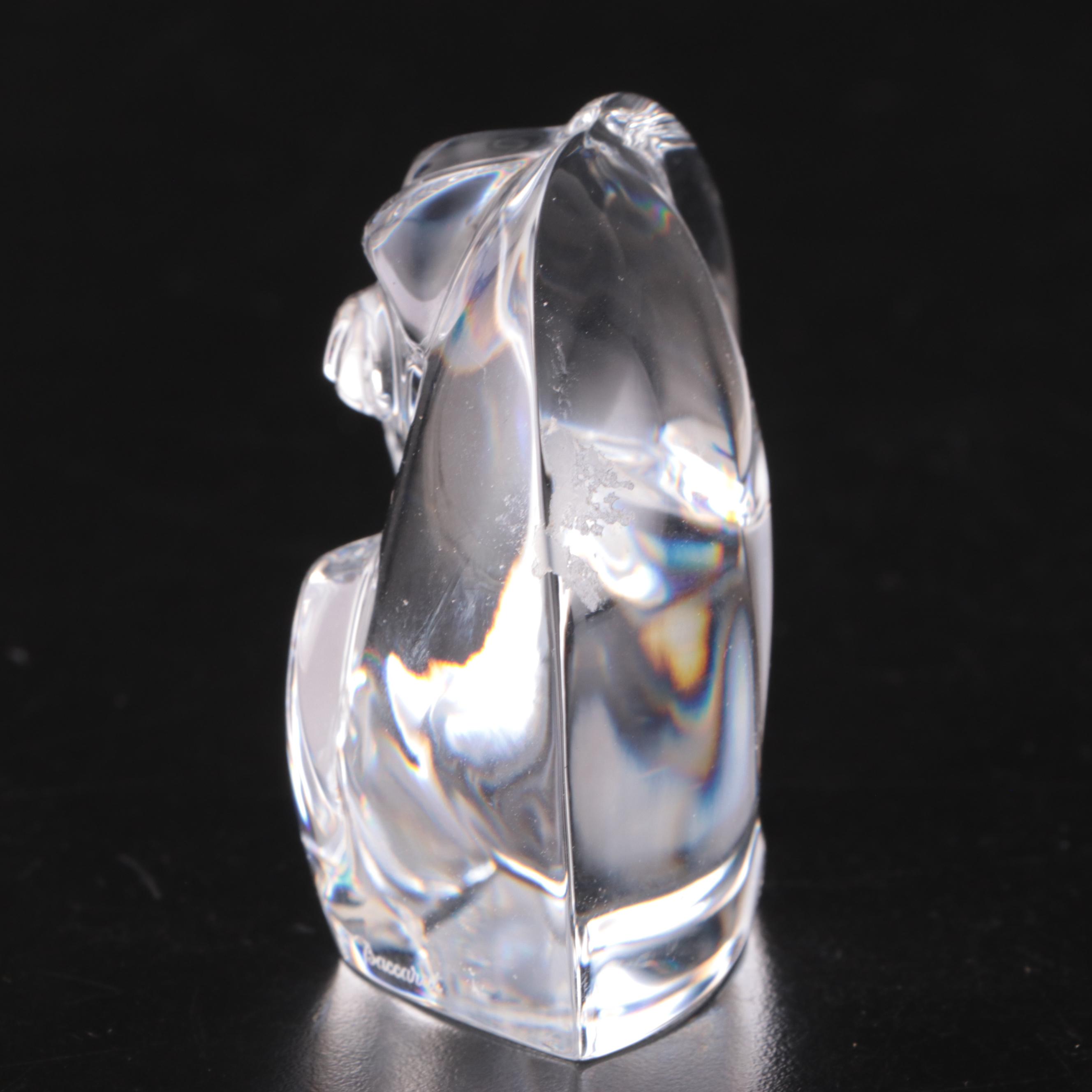 Baccarat Crystal Monkey Figuirne