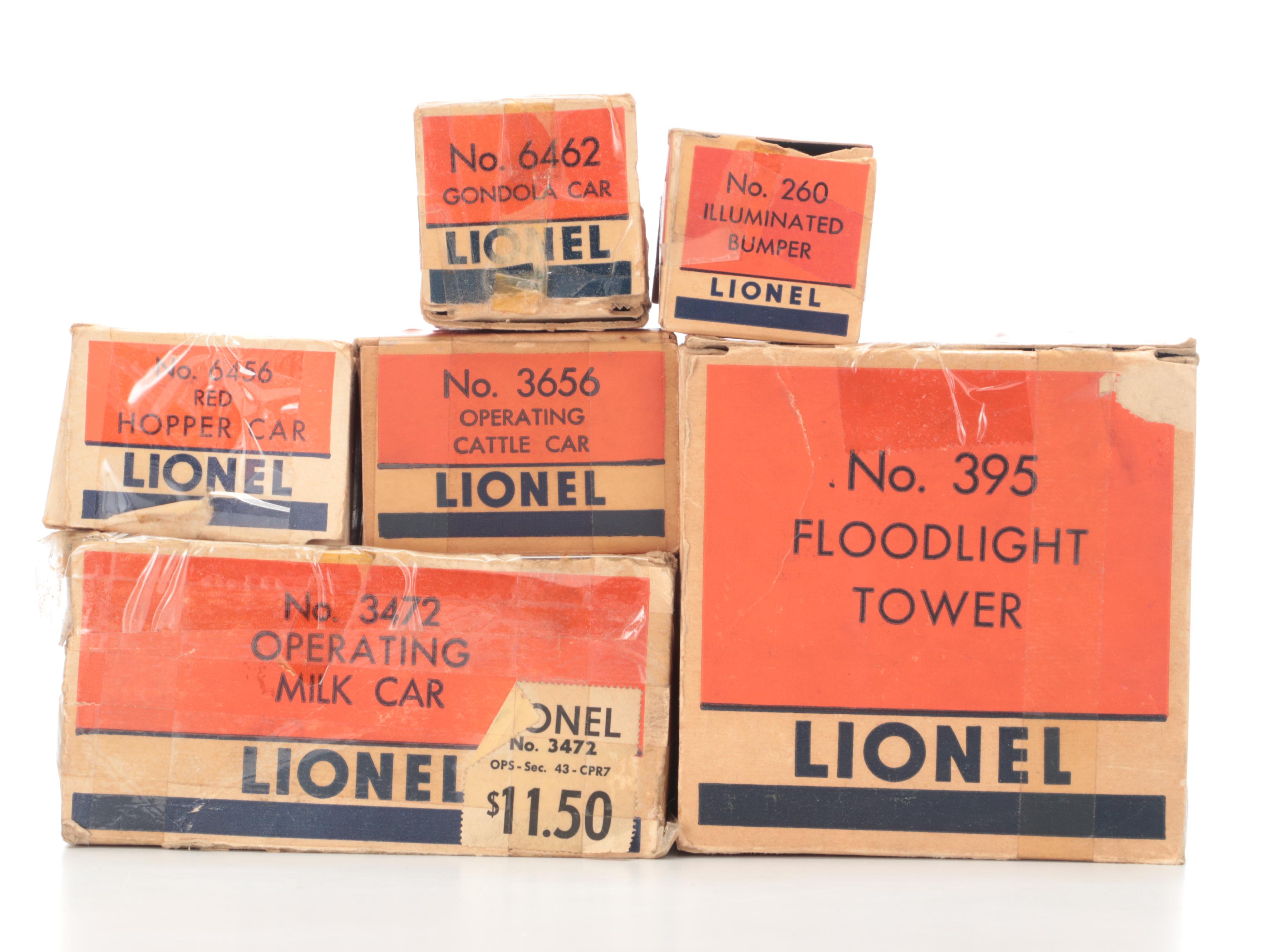 Lionel Train Cars, Mid to Late 20th Century