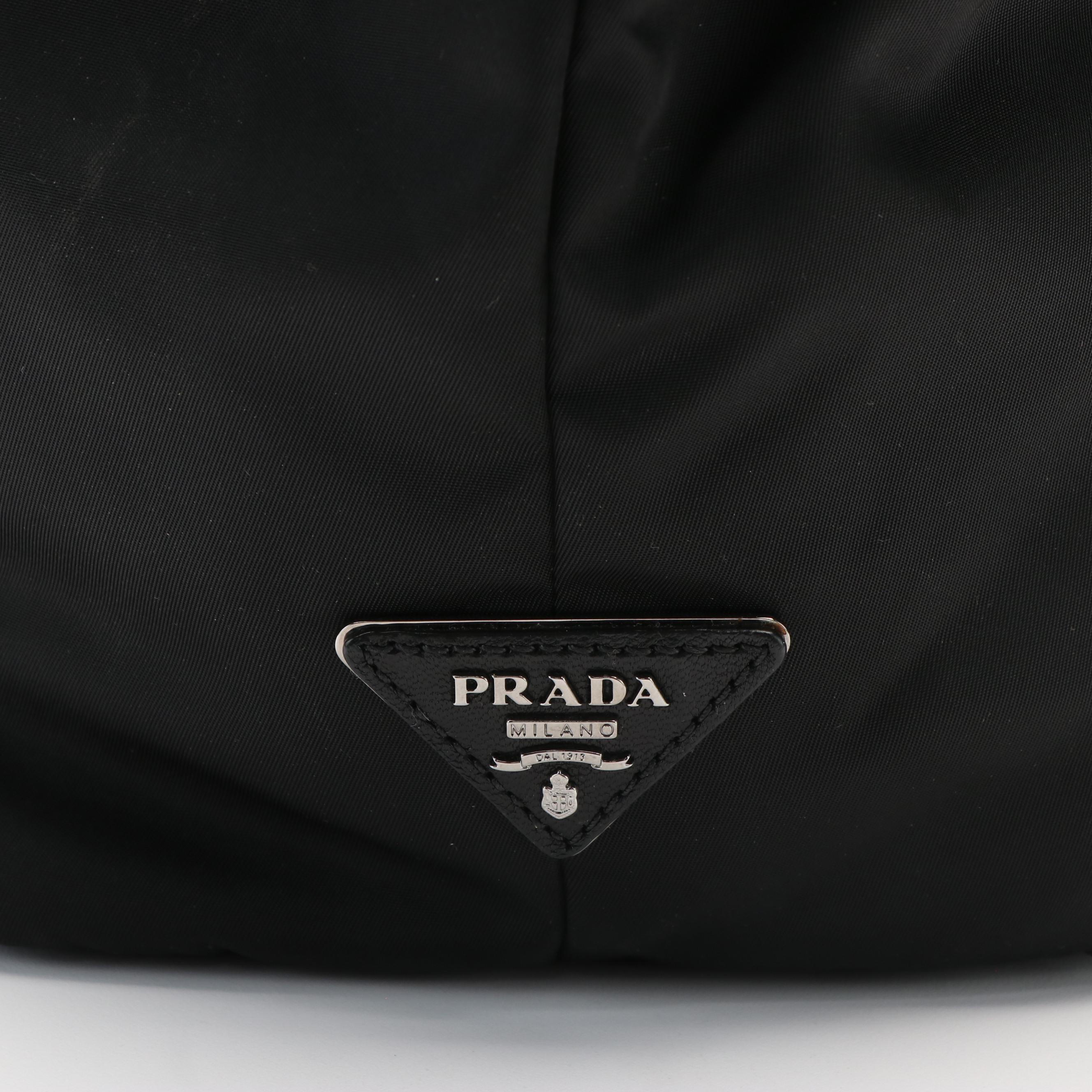 Prada Tessuto Black Nylon Reversible Tote