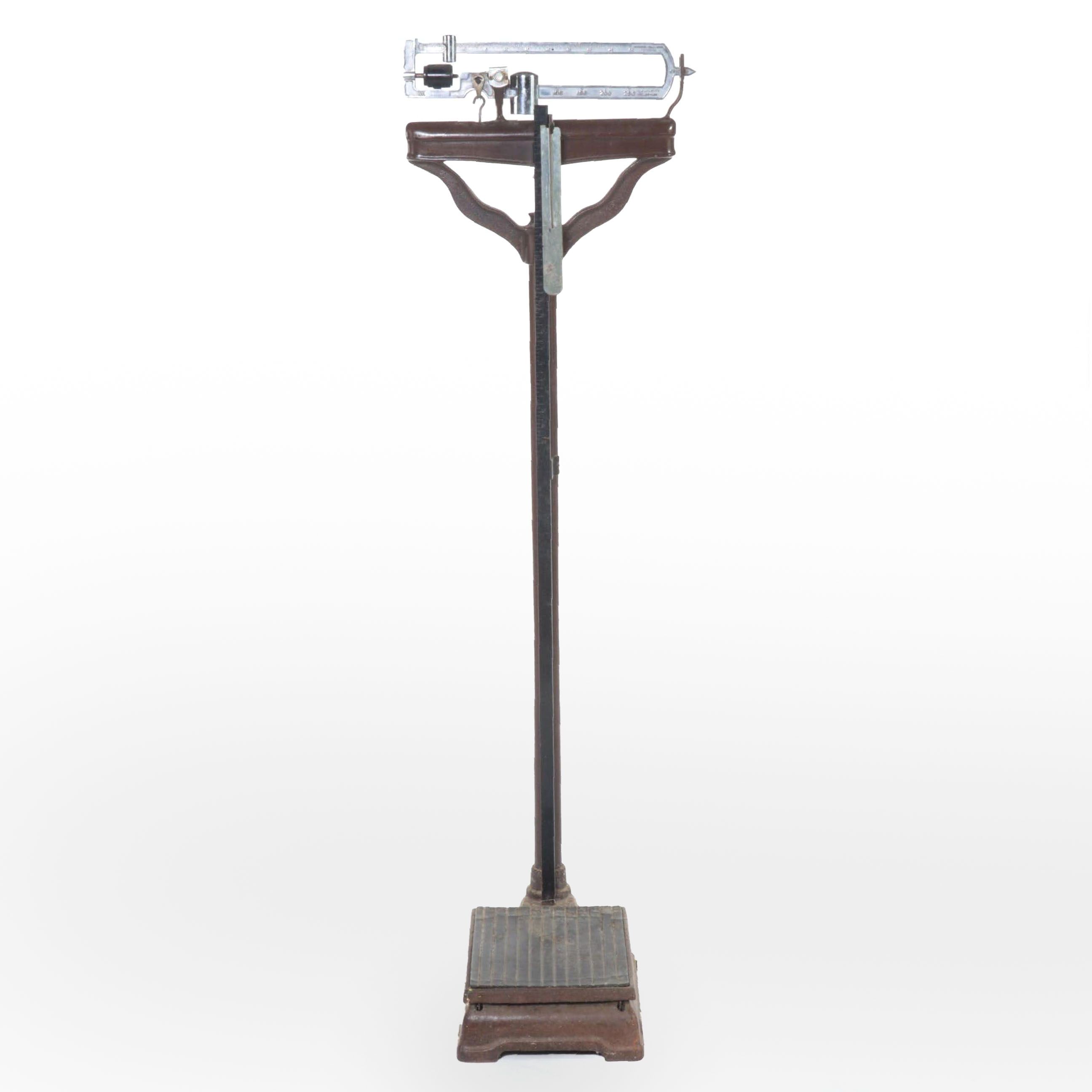 Continental Scale Works Doctor's Floor Scale, Early to Mid 20th Century