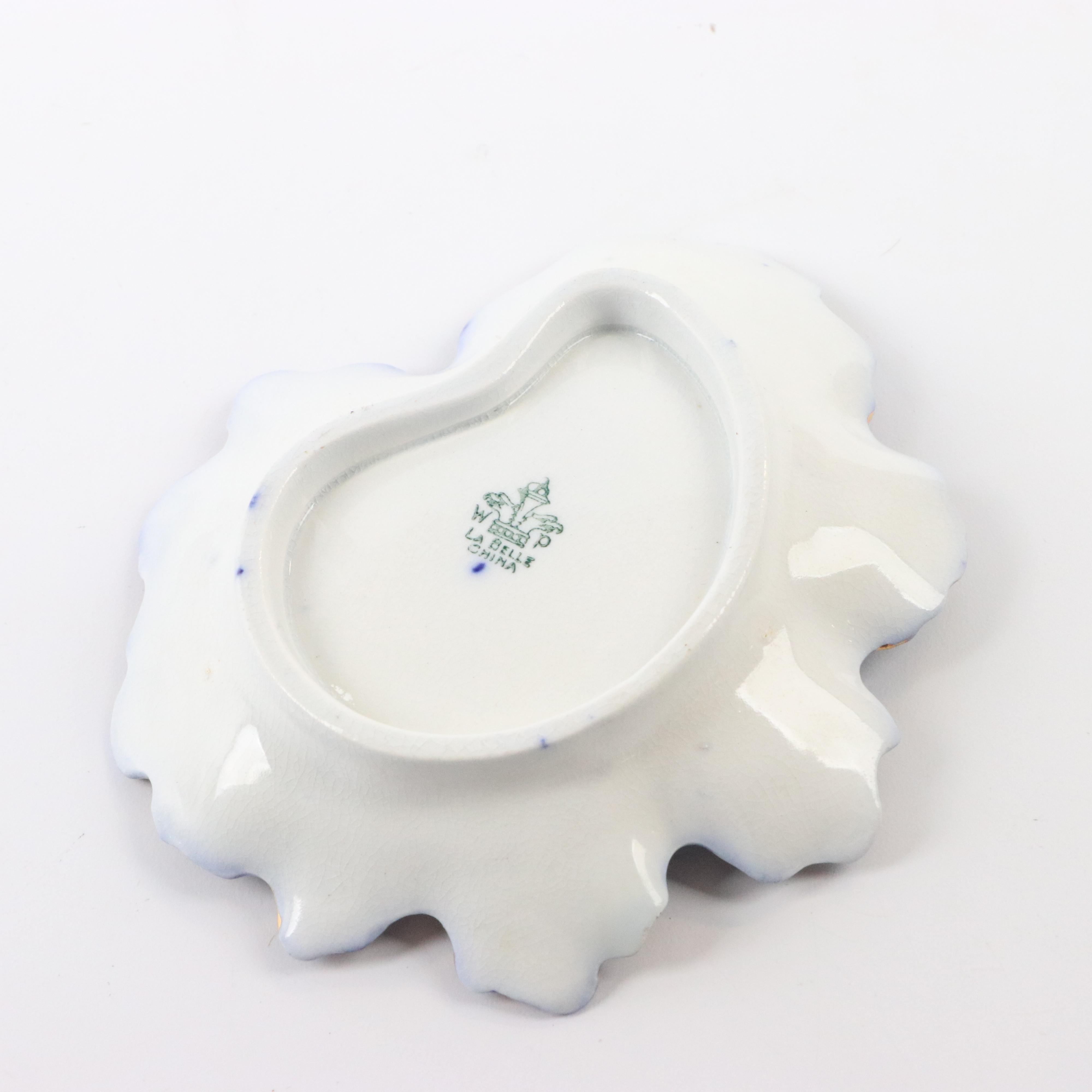 Wheeling Pottery "La Belle" Porcelain Serving Bowl, Oval Platter and Small Bowls