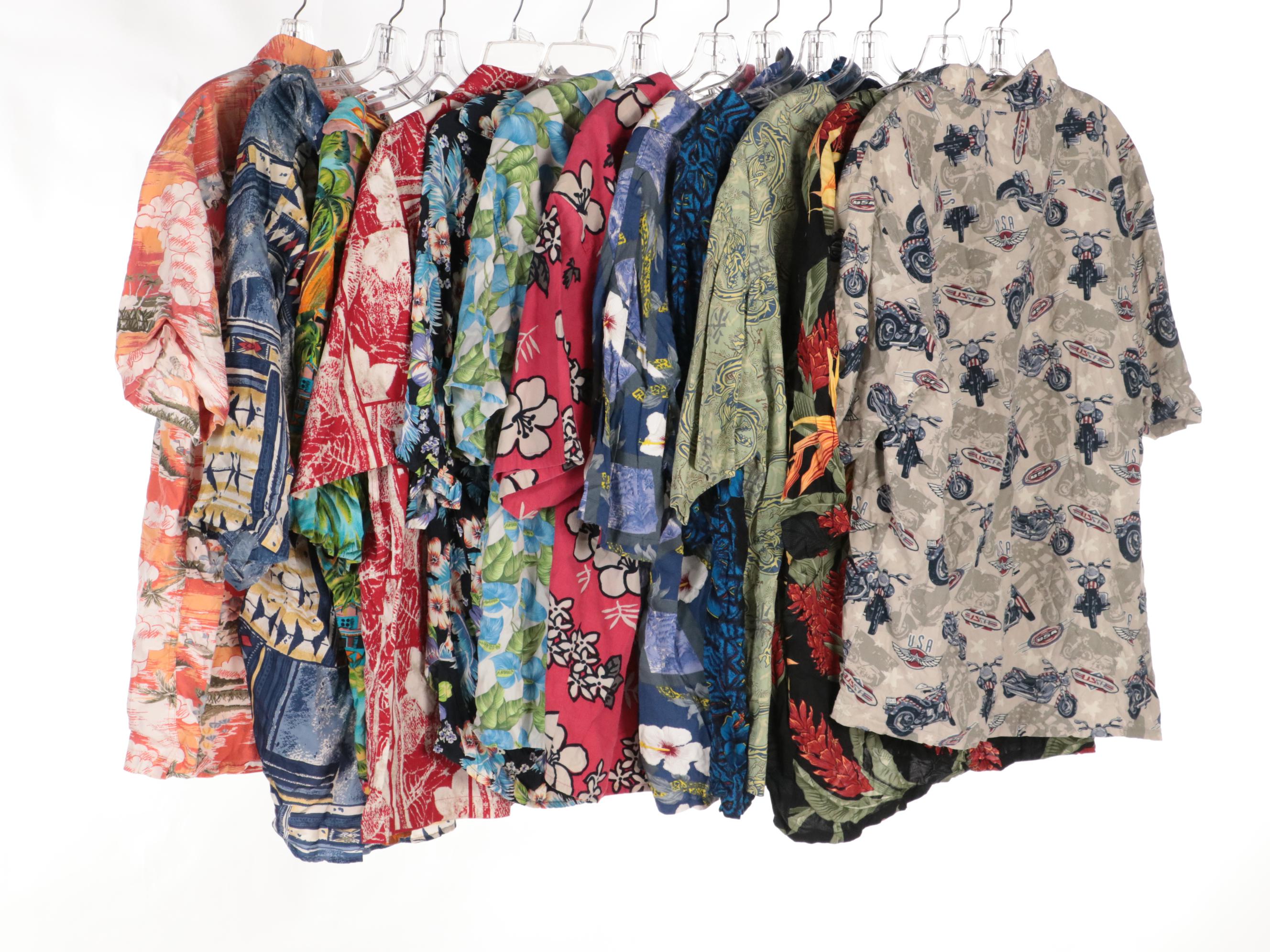 Men's Printed Button-Up Shirts