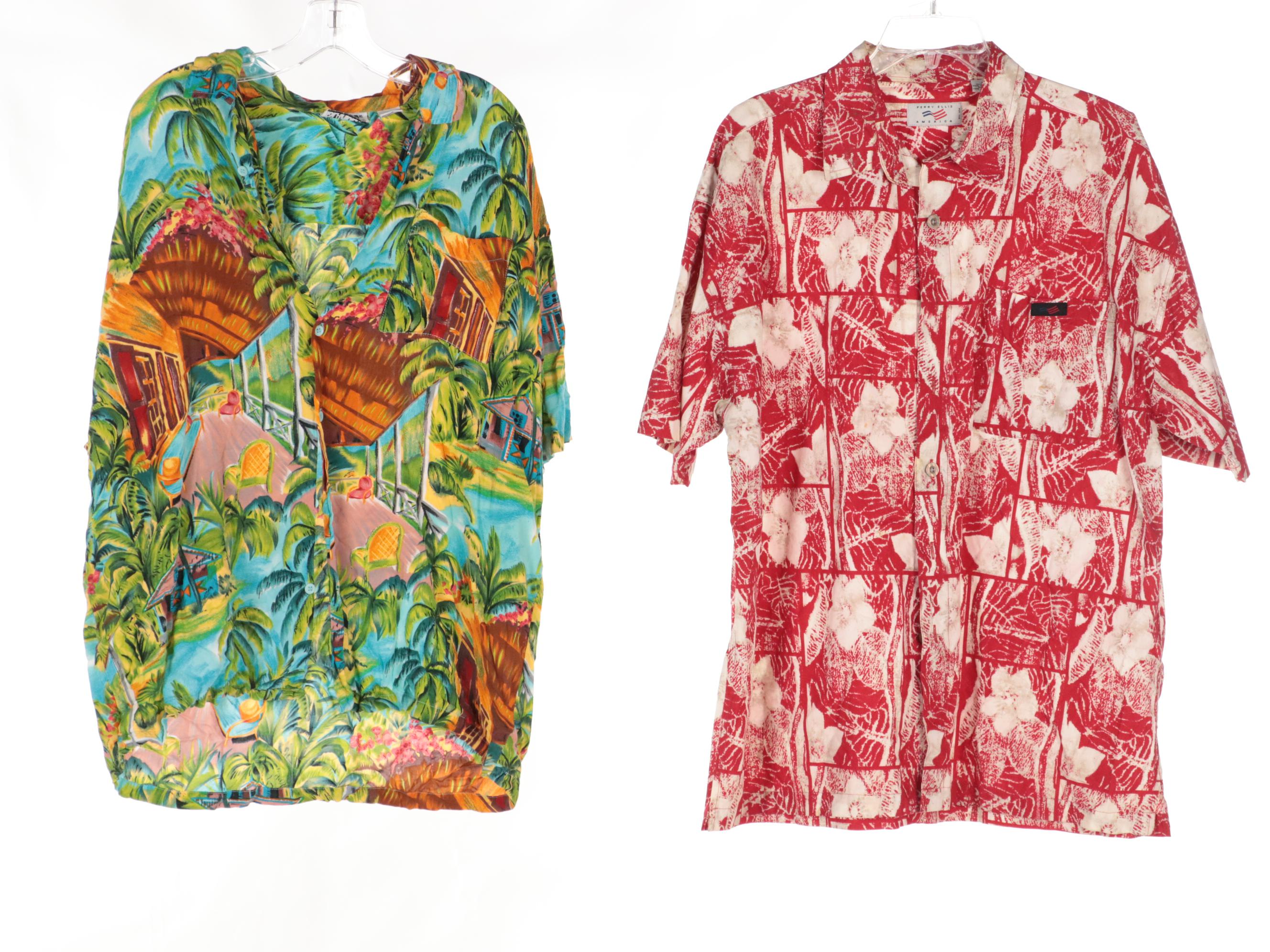 Men's Printed Button-Up Shirts