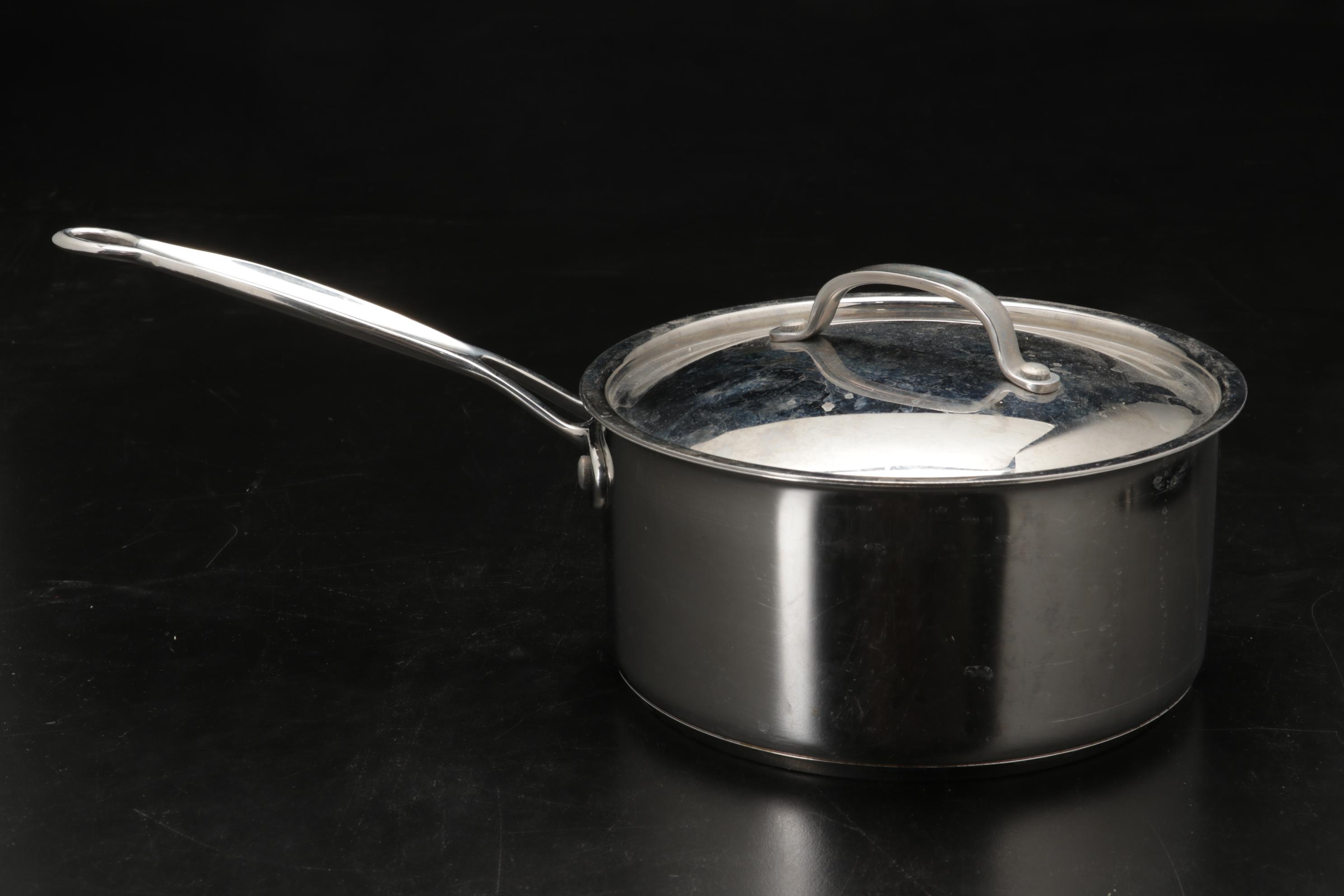 Cuisinart Saucepans and Belgique Copper Bottom Stockpot in Box