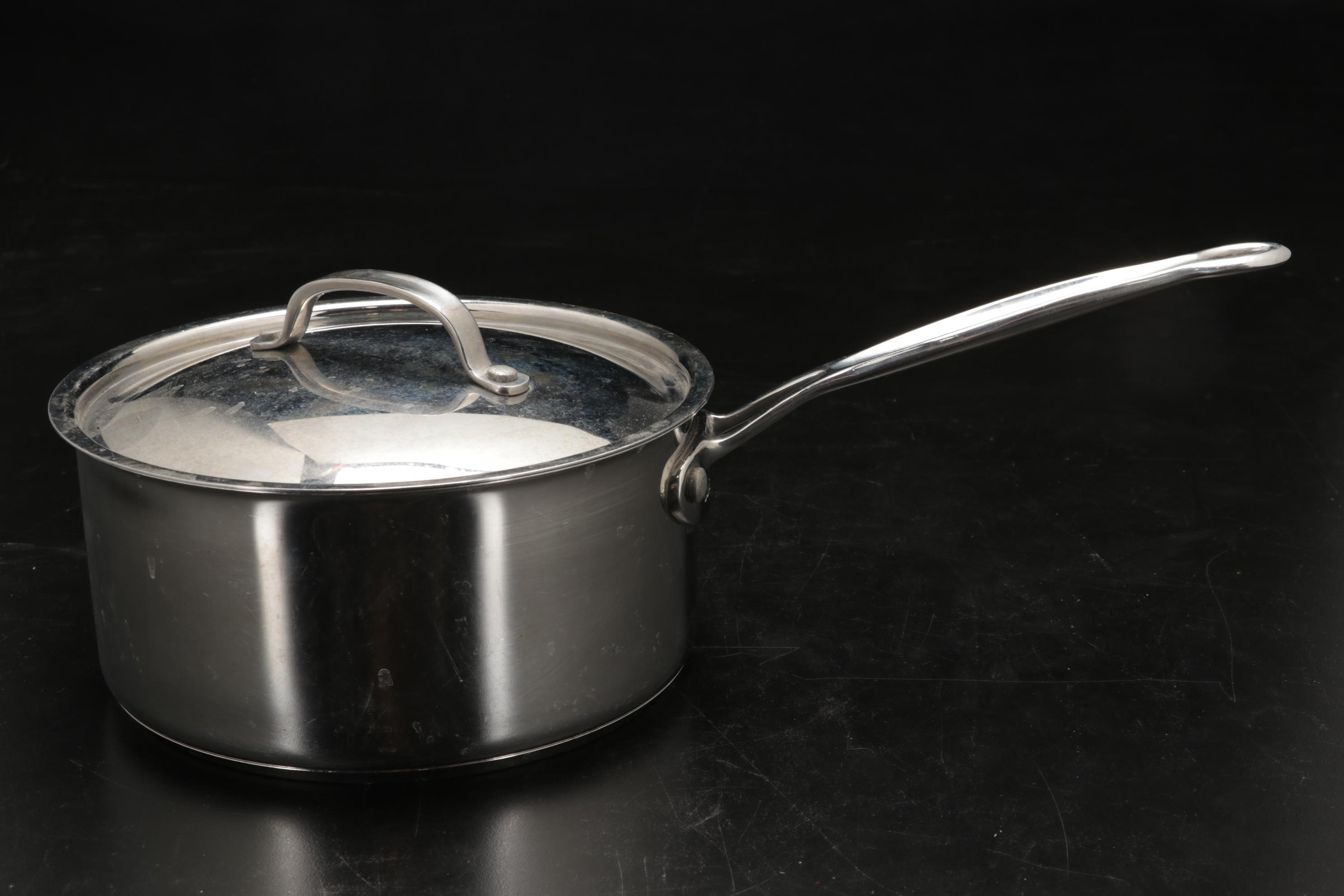 Cuisinart Saucepans and Belgique Copper Bottom Stockpot in Box