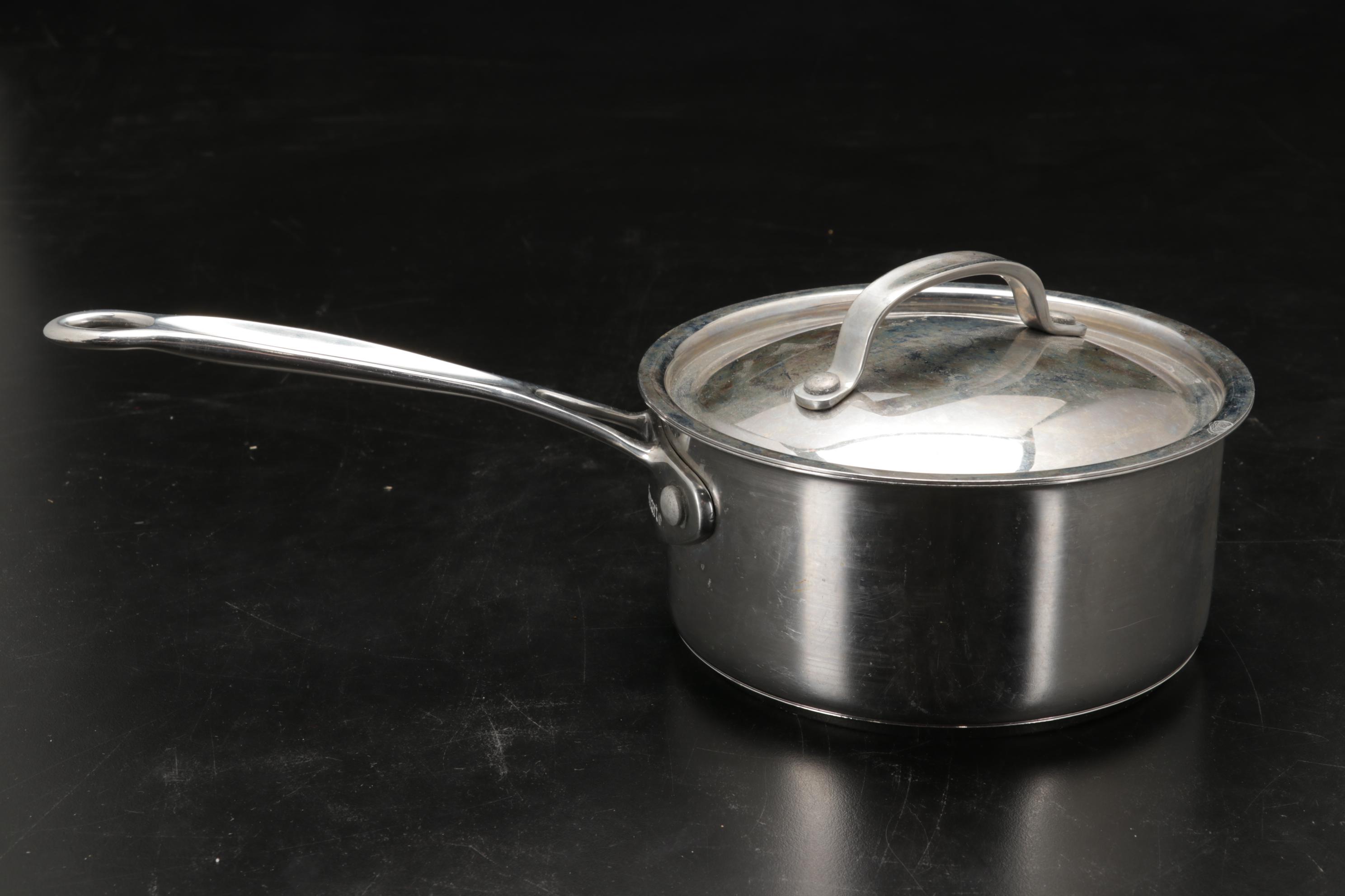 Cuisinart Saucepans and Belgique Copper Bottom Stockpot in Box