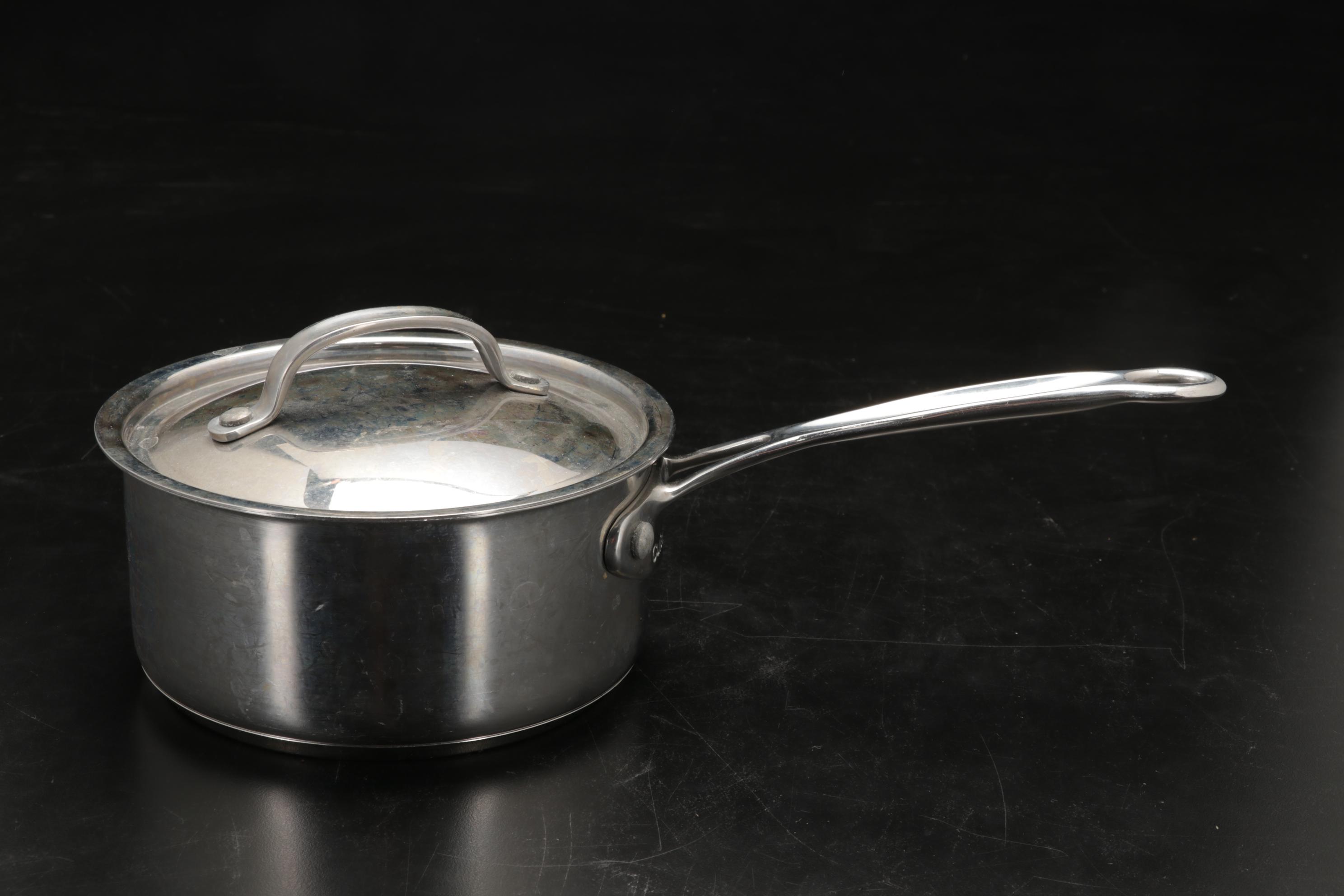 Cuisinart Saucepans and Belgique Copper Bottom Stockpot in Box