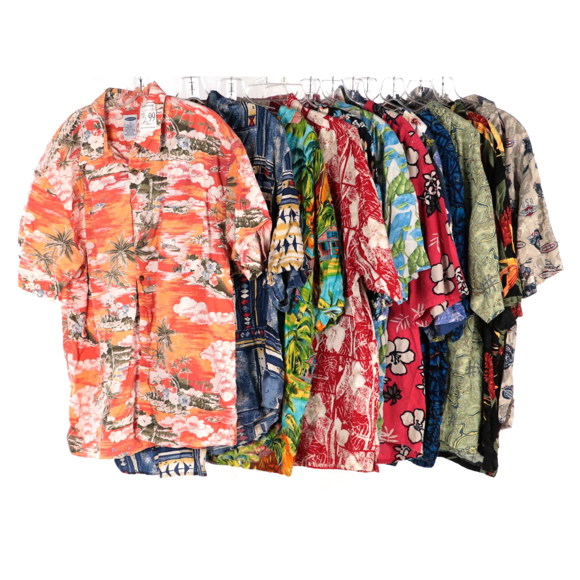 Men's Printed Button-Up Shirts