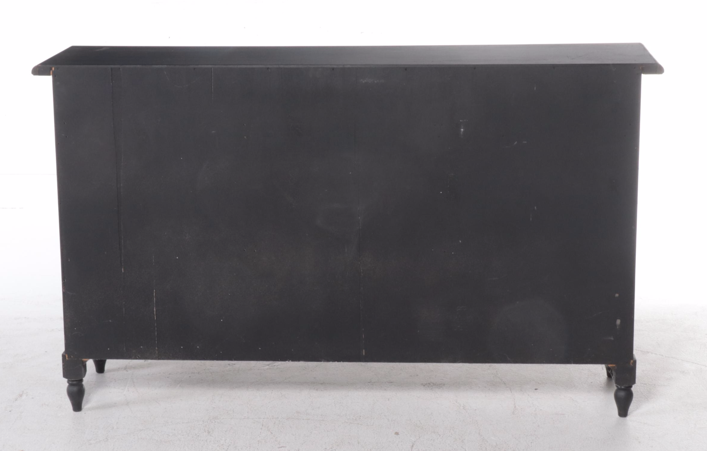 Contemporary Ebonized Wooden Side Cabinet