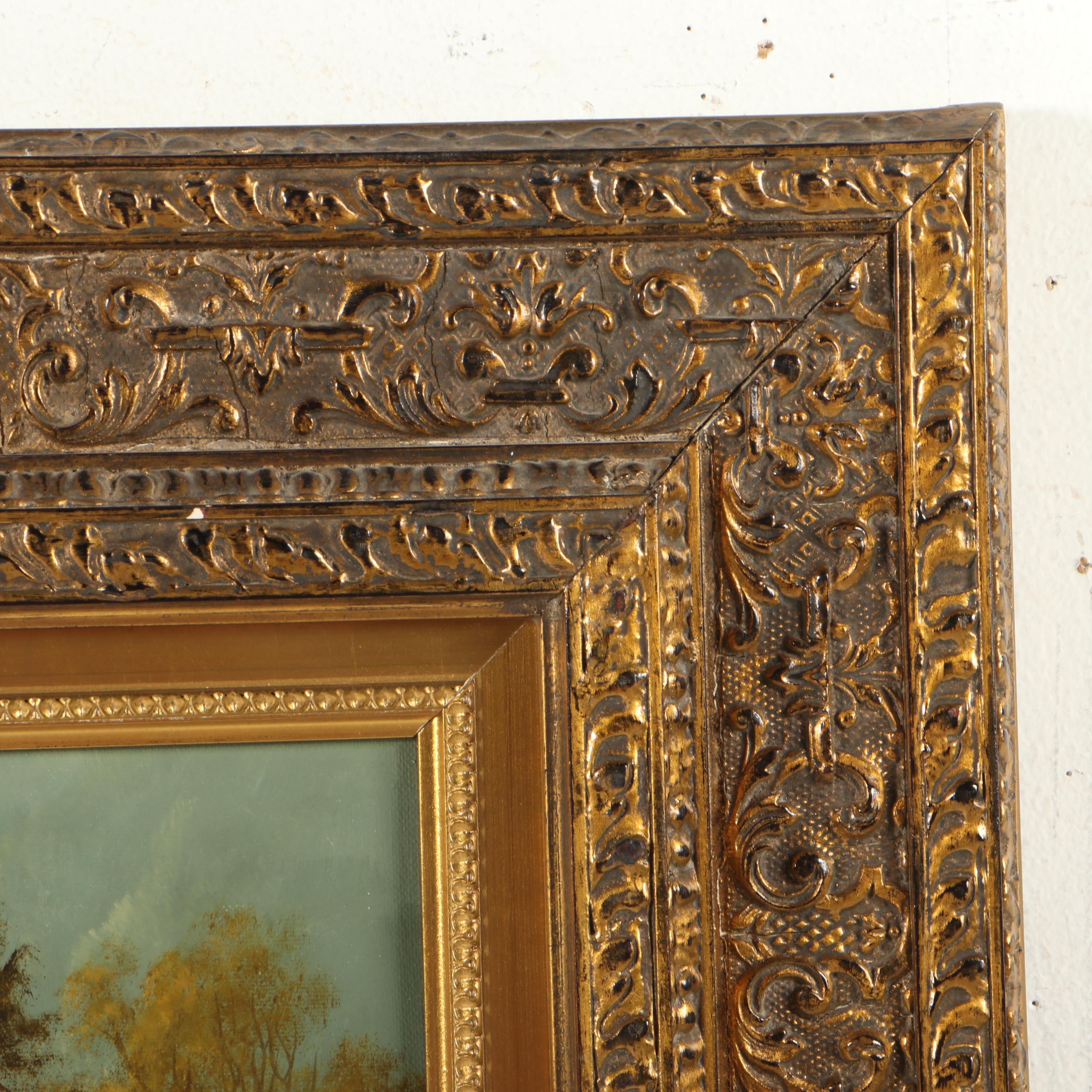 Ludwig Muninger Landscape Oil Painting, Late 20th Century