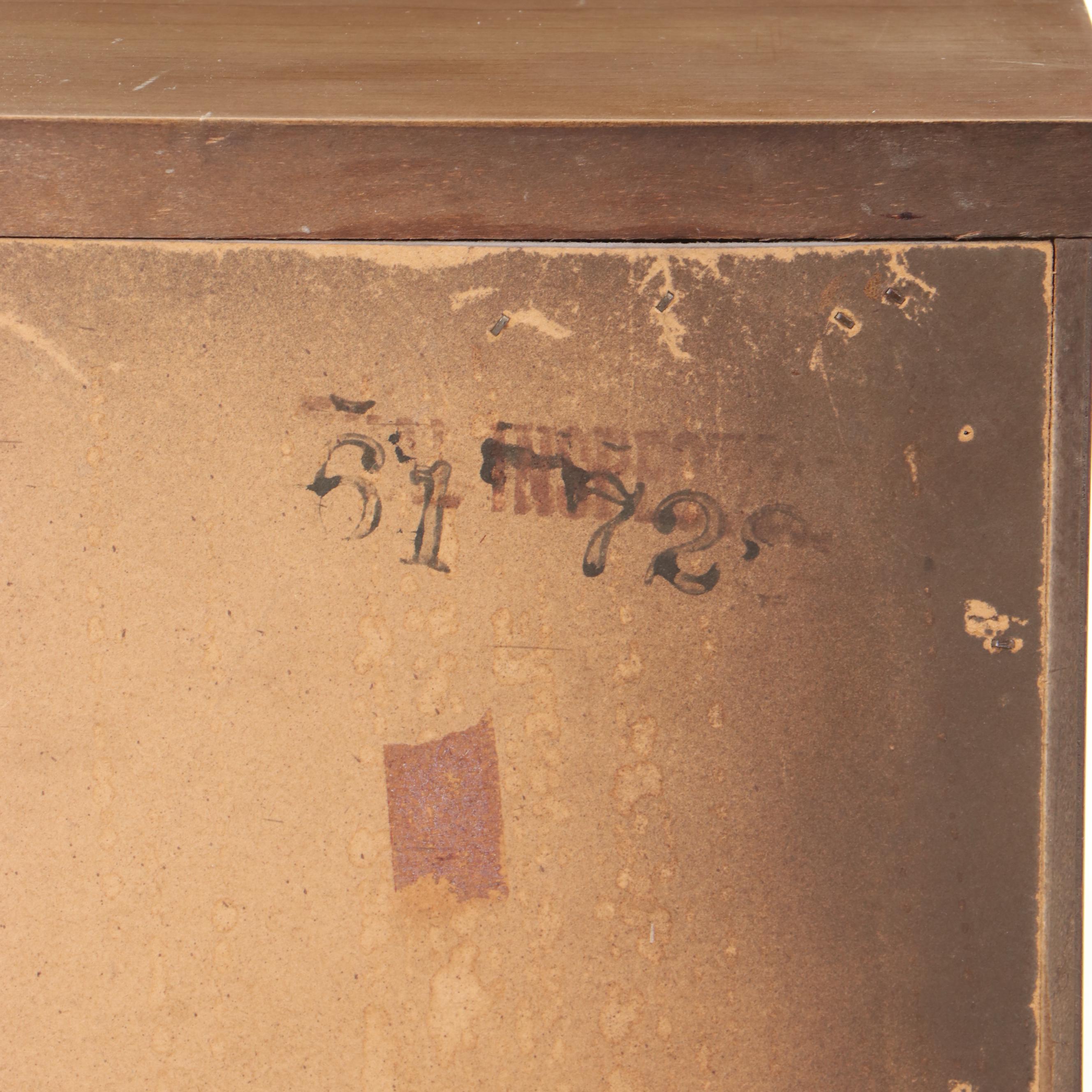 Stanley Furniture Mid Century Modern Walnut Student Desk and Chair, 1970s