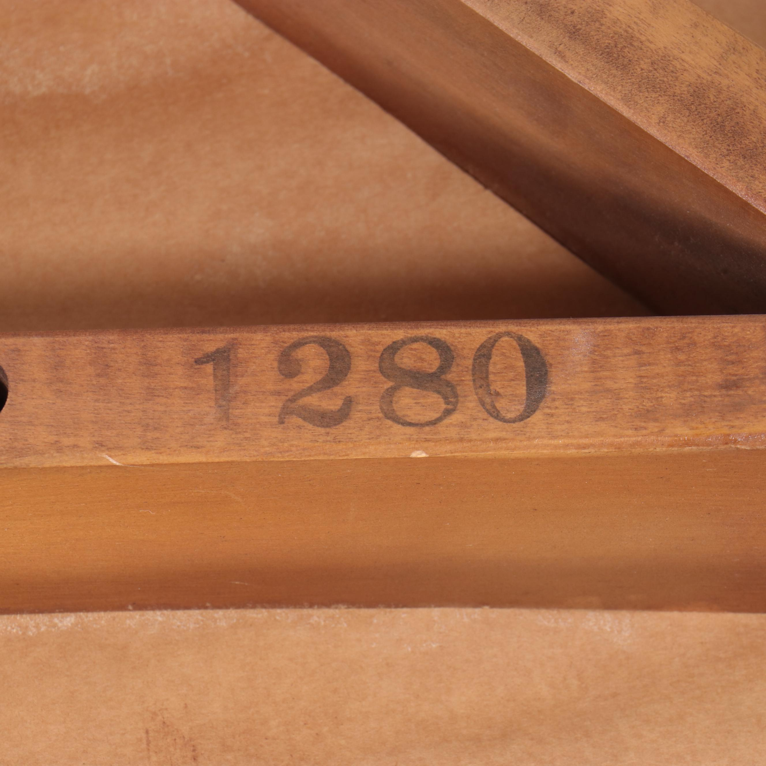 Stanley Furniture Mid Century Modern Walnut Student Desk and Chair, 1970s