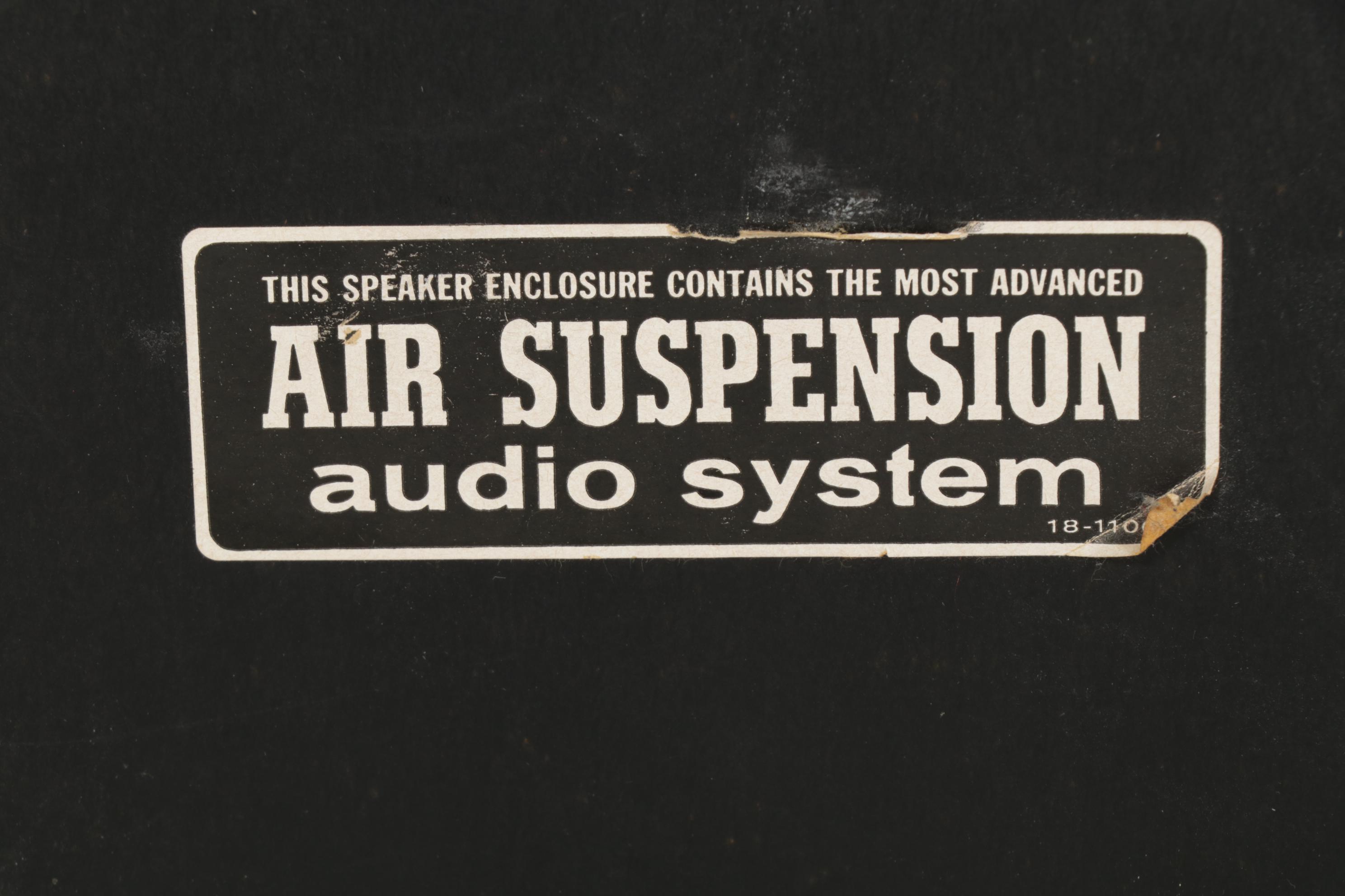 Realistic Stereo 8-Track Player, Air Suspension Speakers, and Vinyl Records