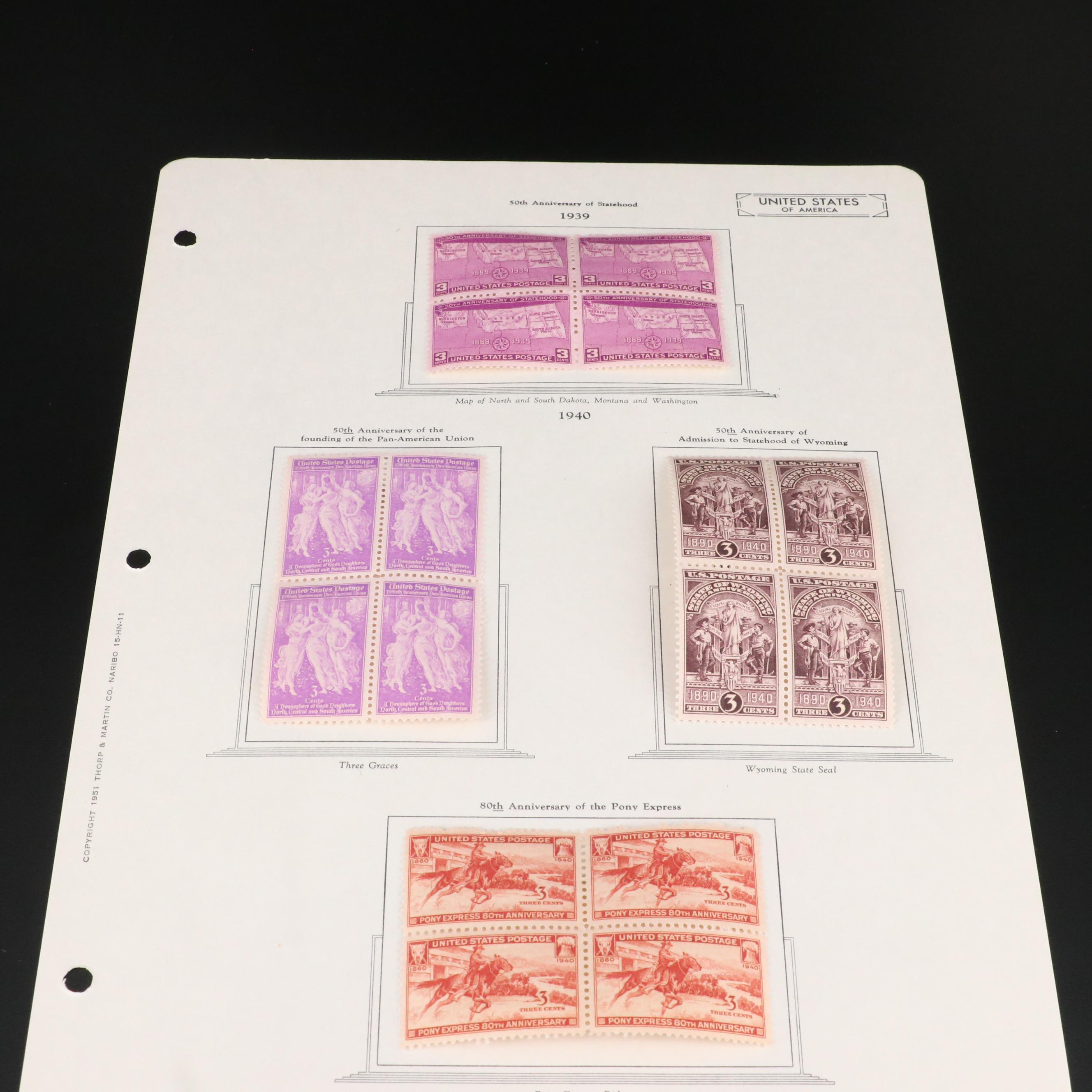 U.S. Postage Stamp Collection, 1935 to 1964