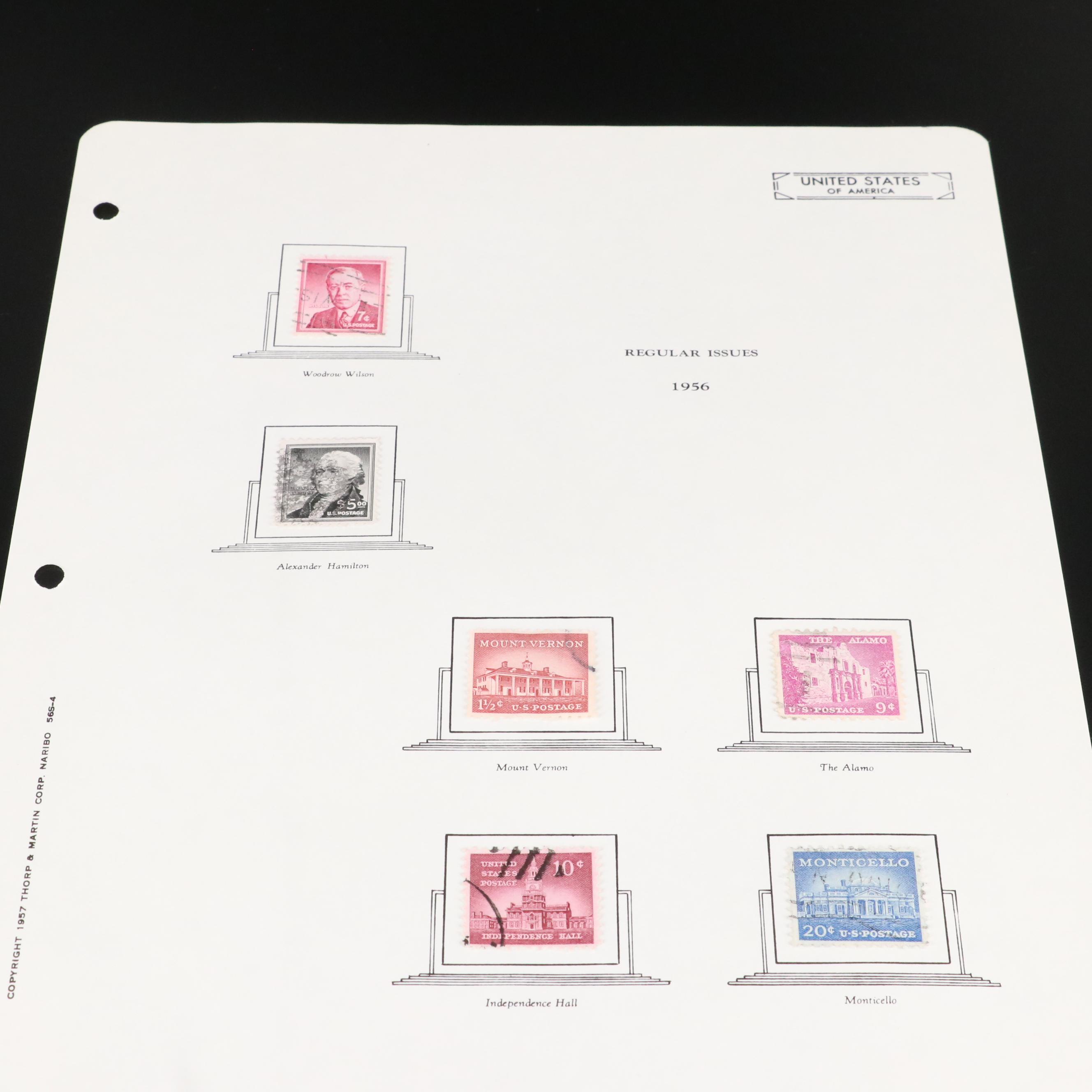 U.S. Postage Stamp Collection, 1935 to 1964