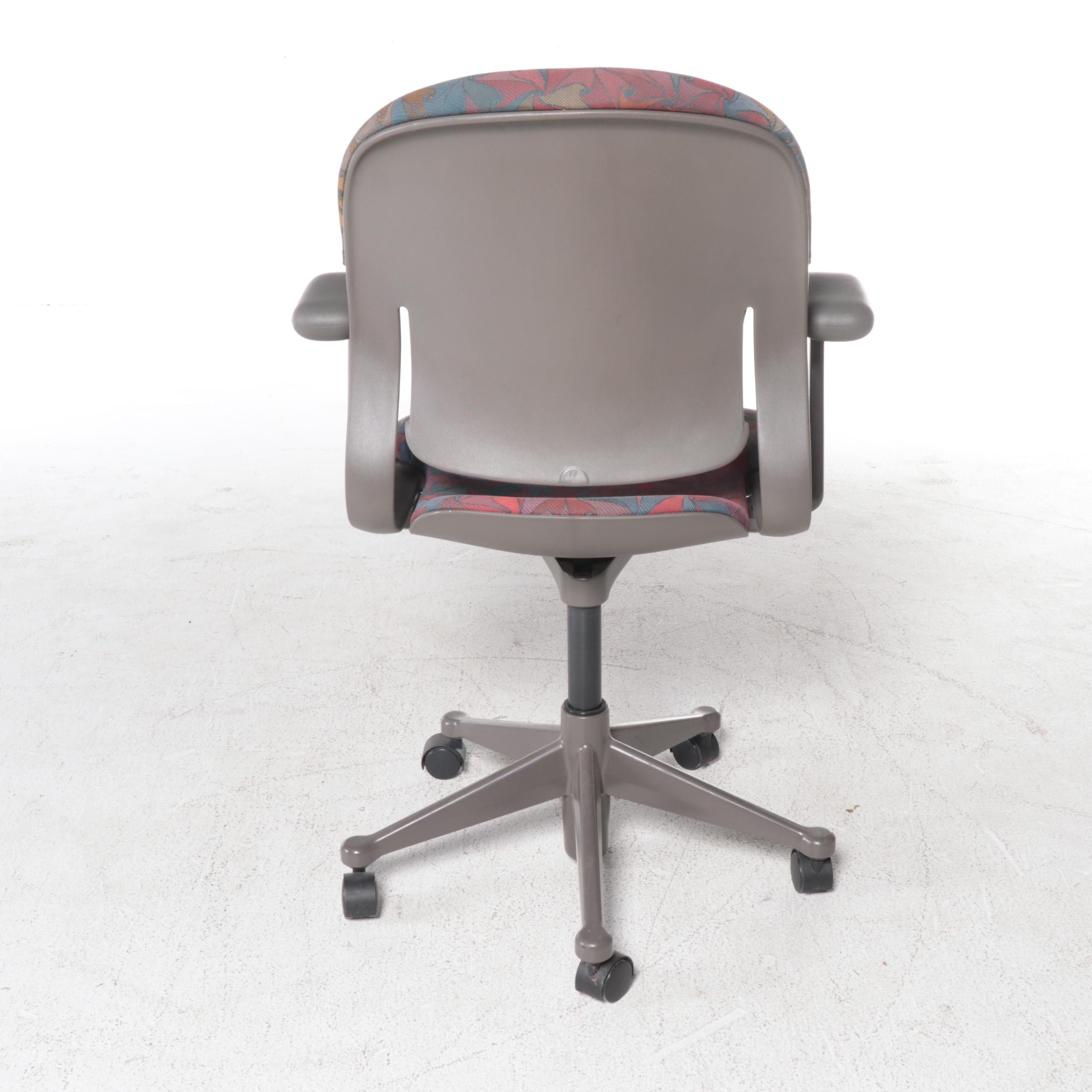 Two Herman Miller Fabric Upholstered Office Chairs, Late 20th Century