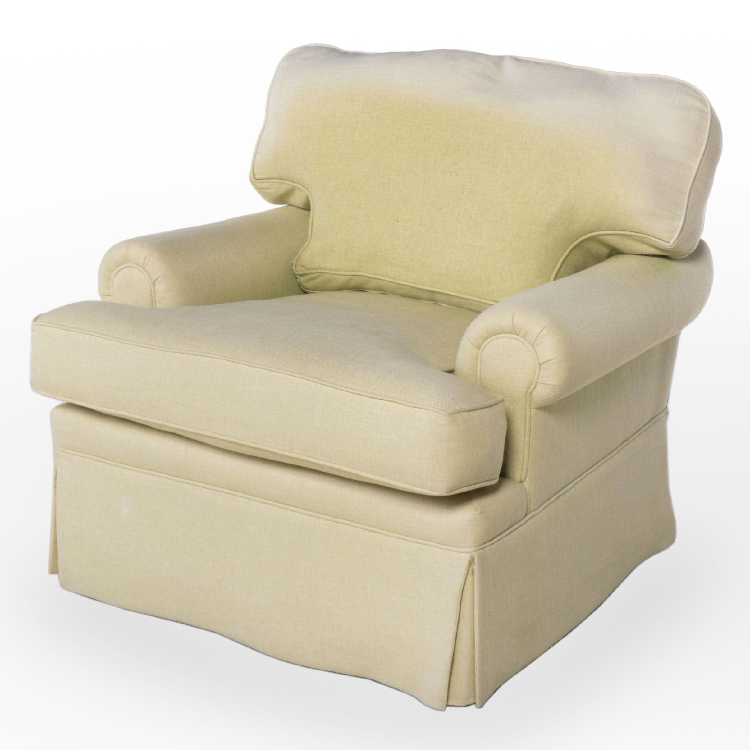 Contemporary Fabric Upholstered Armchair